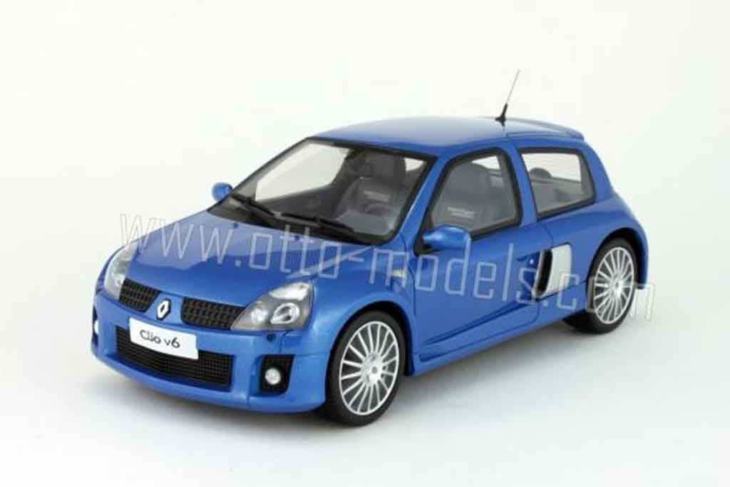 Renault Clio V6 1/18 Ottomobile V6 phase 2 blauw 2003 modelauto