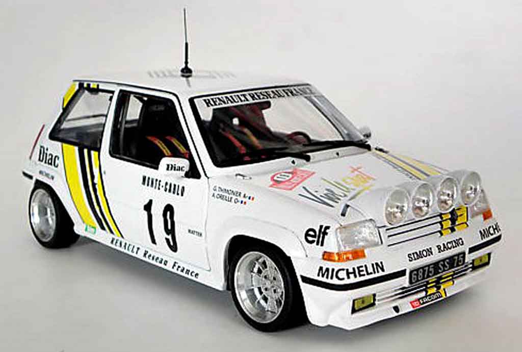 Renault 5 Turbo GT rallye jantes 13 alu 1/18 Norev