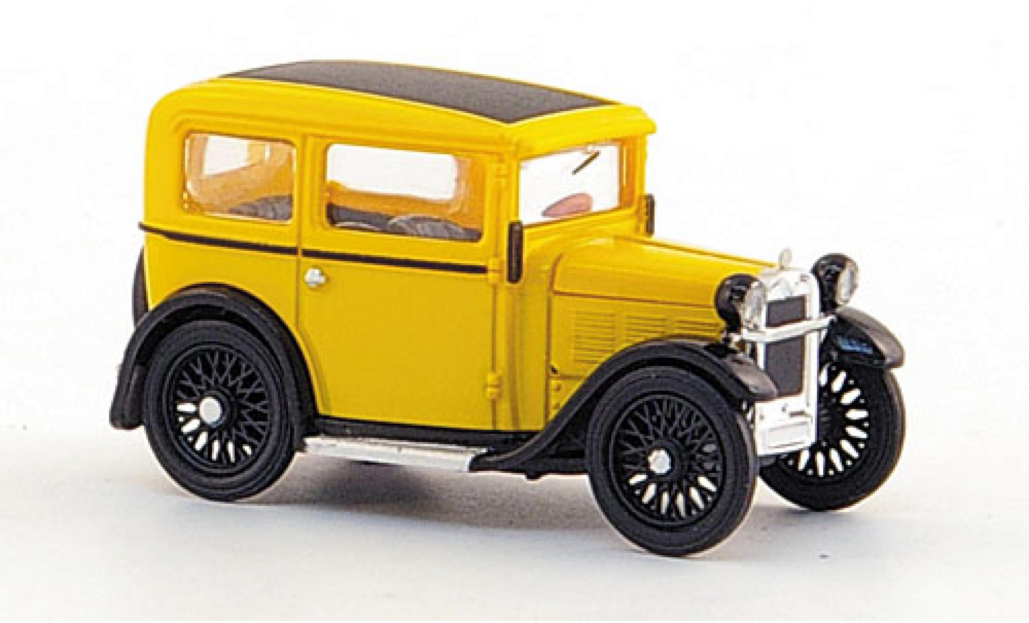 Bmw Dixi 1/87 Ricko geel 1929 ohne Vitrine modelauto