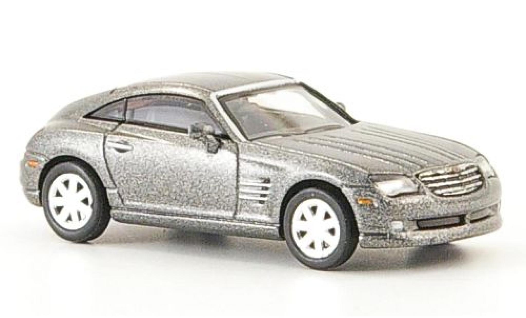 Chrysler Crossfire 1/87 Ricko Coupe metallic grijs 2006 modelauto