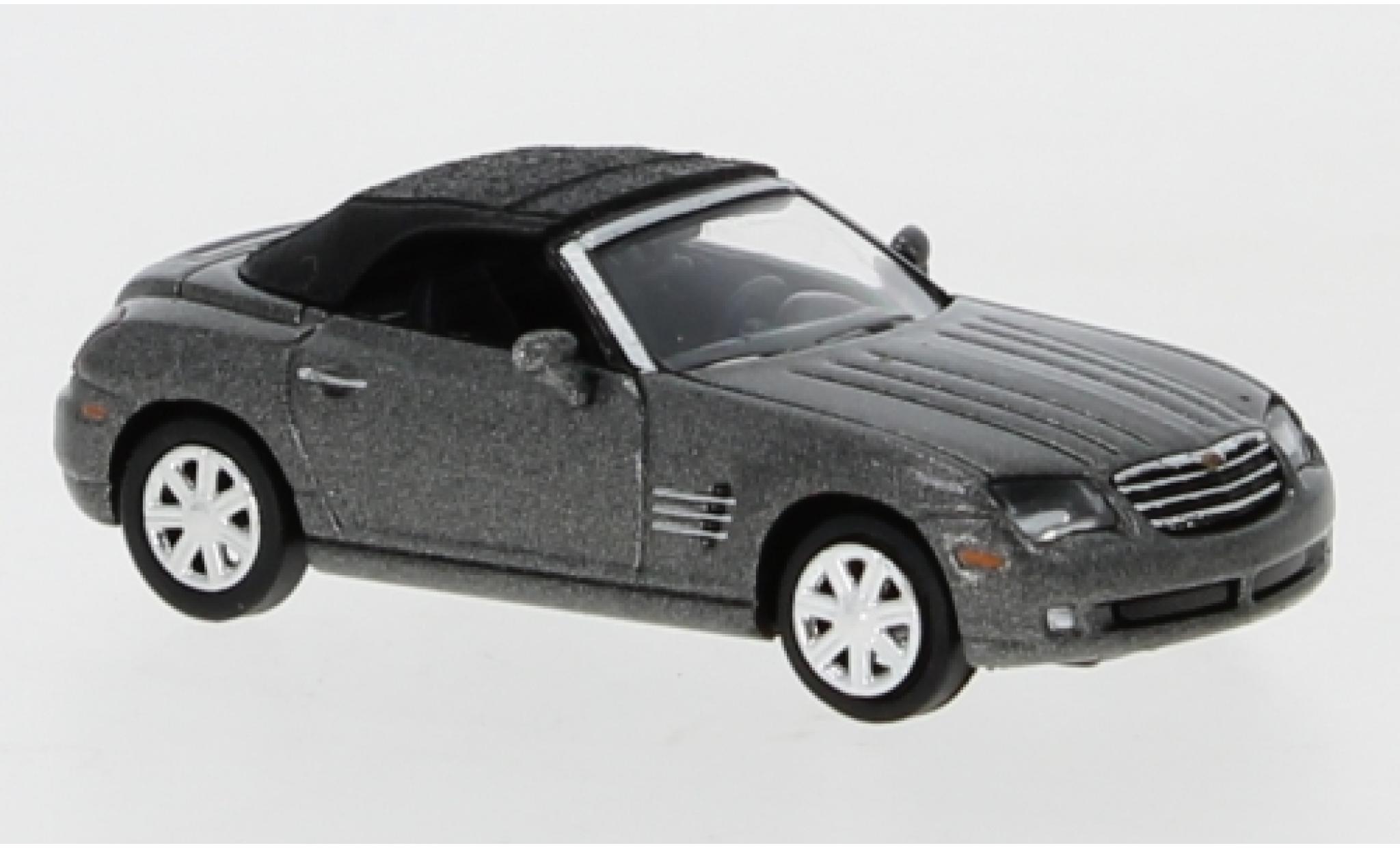 Chrysler Crossfire 1/87 Ricko Roadster metallic grijs Verdeck ferm&eacute; modelauto