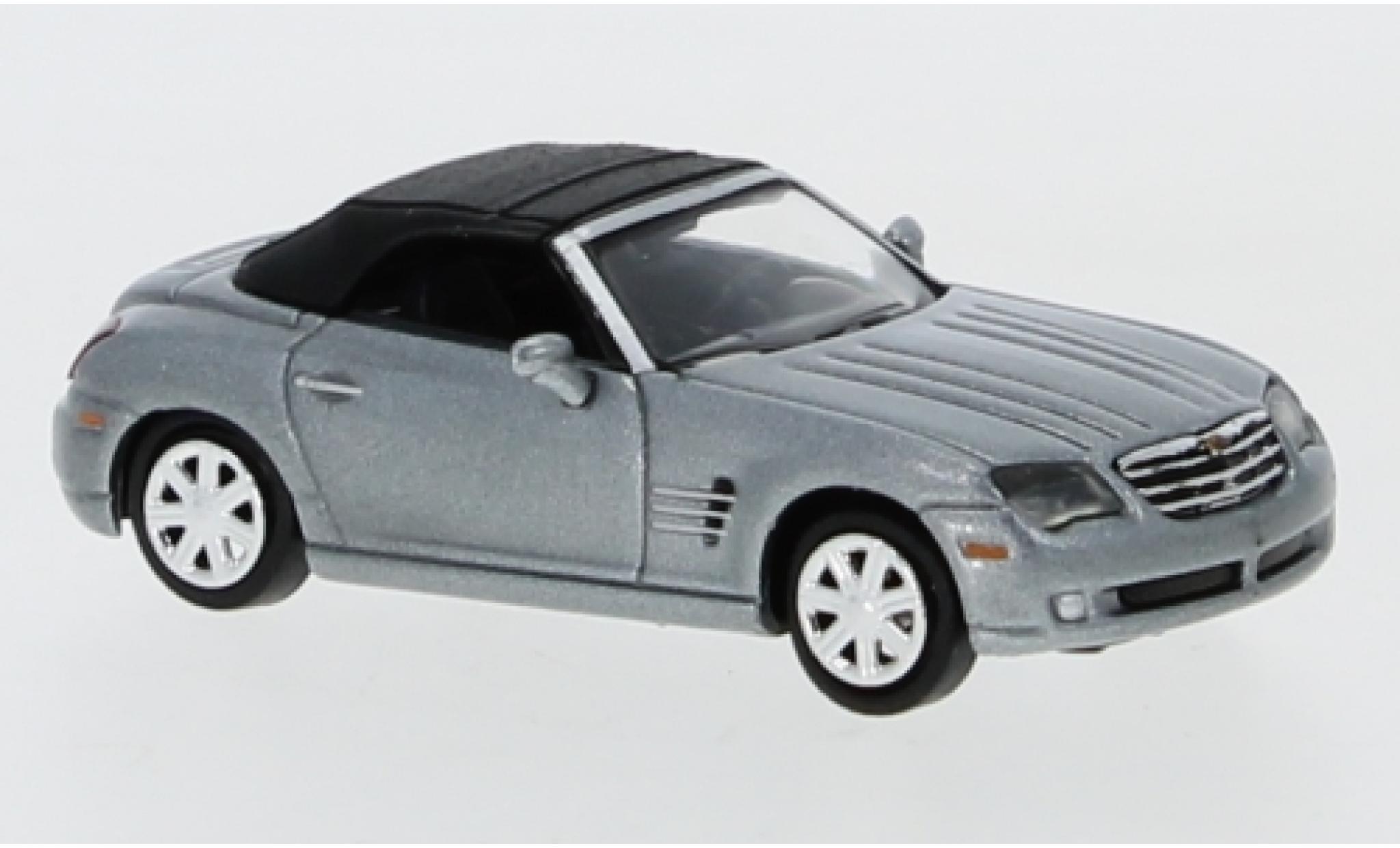 Chrysler Crossfire 1/87 Ricko Roadster metallic grijs Verdeck ferm&eacute; modelauto