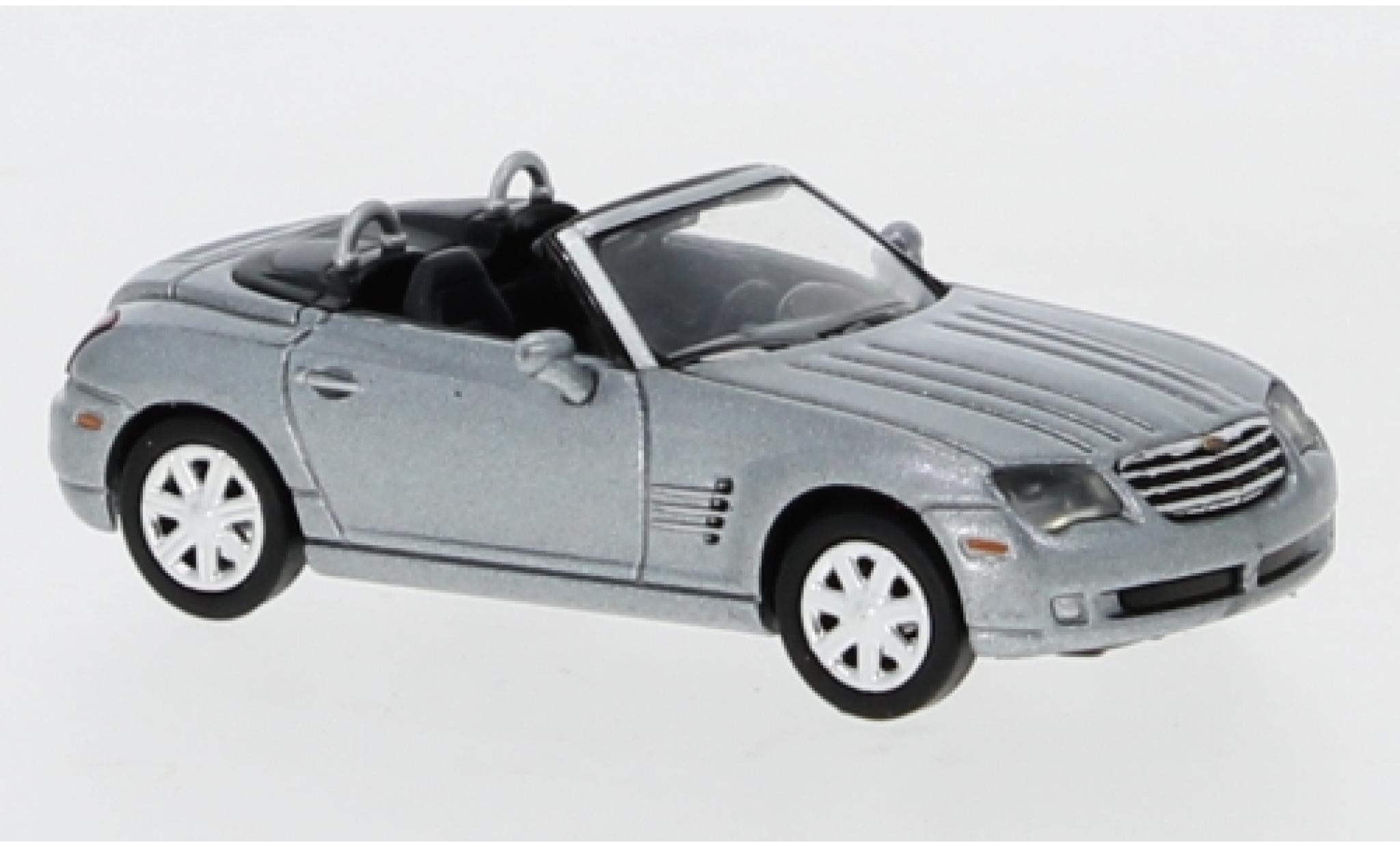 Chrysler Crossfire 1/87 Ricko Roadster metallic grijs Verdeck ougroen modelauto