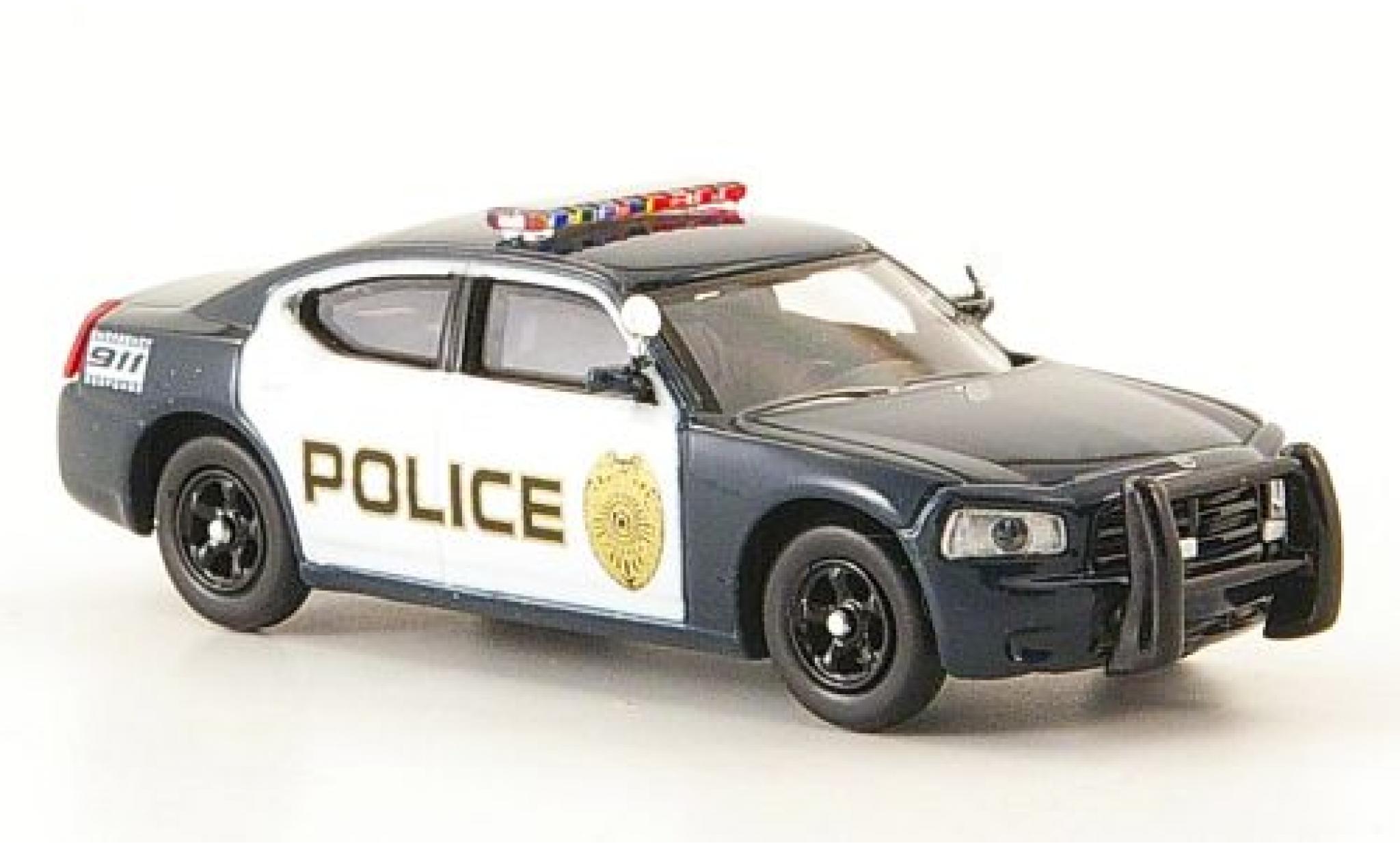 Dodge Charger 1/87 Ricko blauw/wit Politie Politie (USA) modelauto