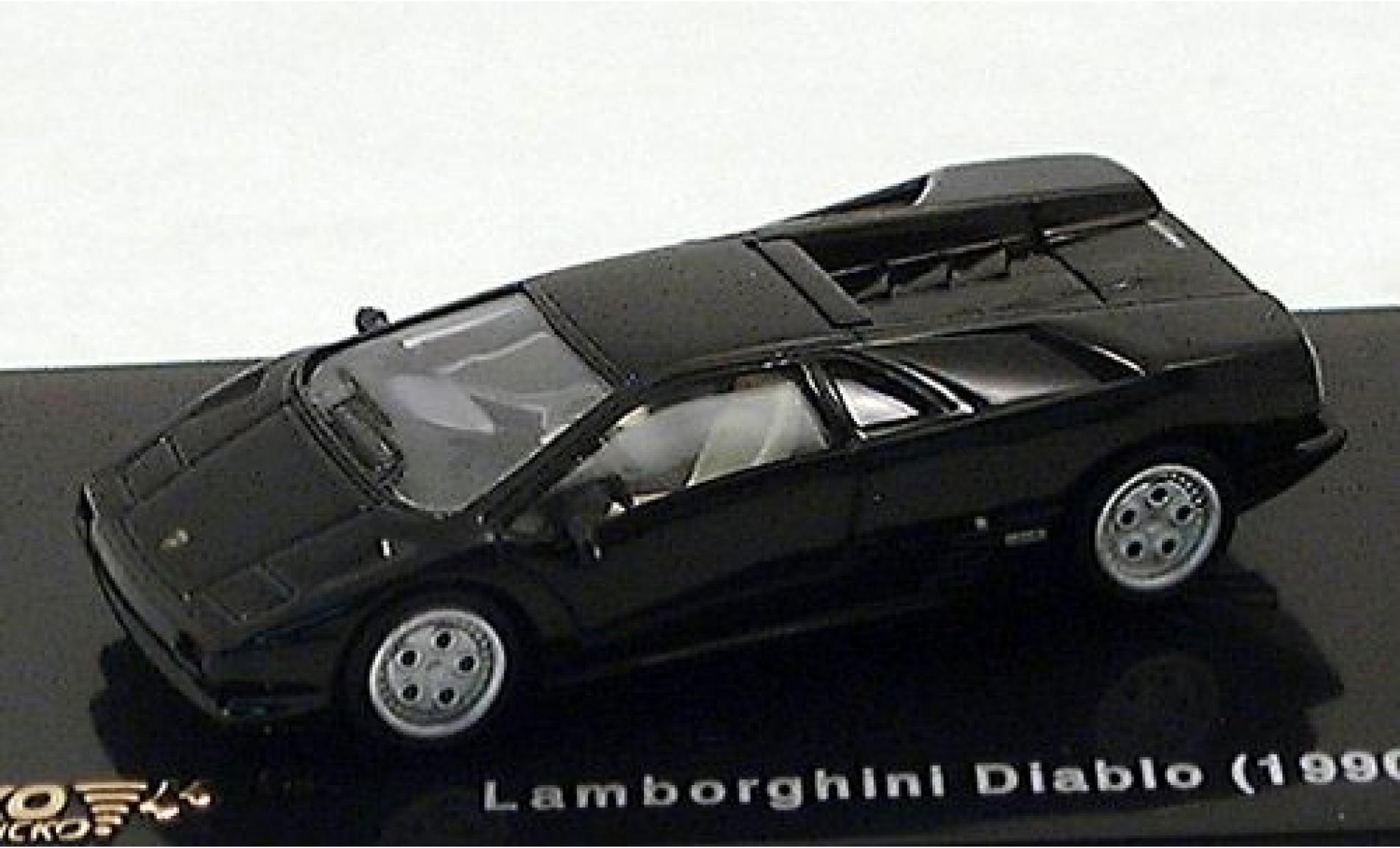 Lamborghini Diablo 1/87 Ricko zwart 1990 modelauto