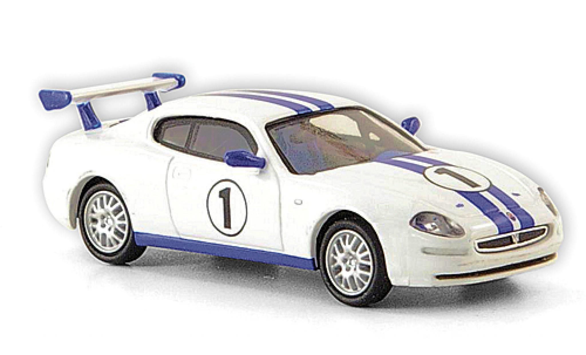 Maserati 3200 GT 1/87 Ricko Trofeo wit/blauw No.1 2002 modelauto