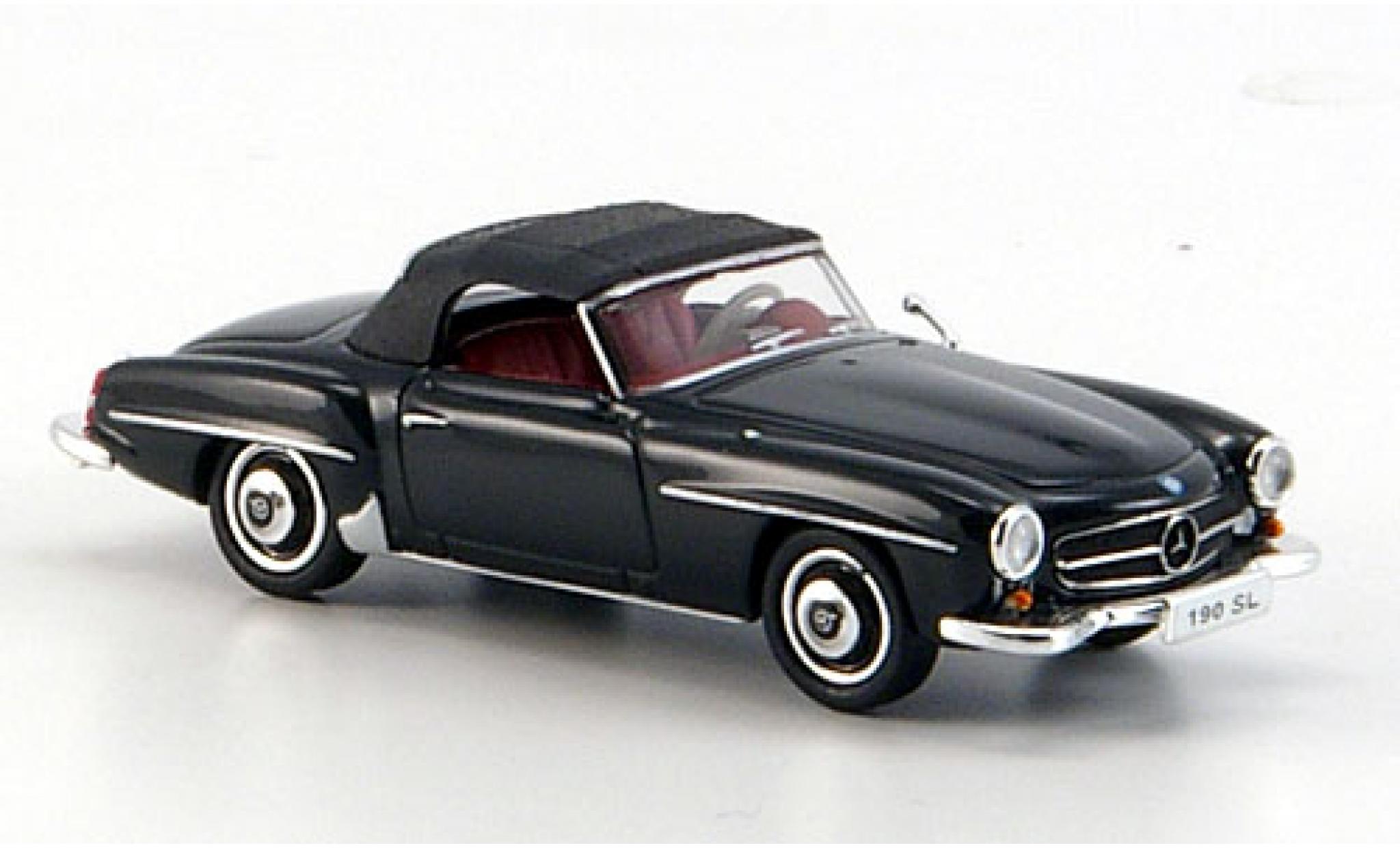 Mercedes 190 1/87 Ricko SL (W121 BII) zwart modelauto