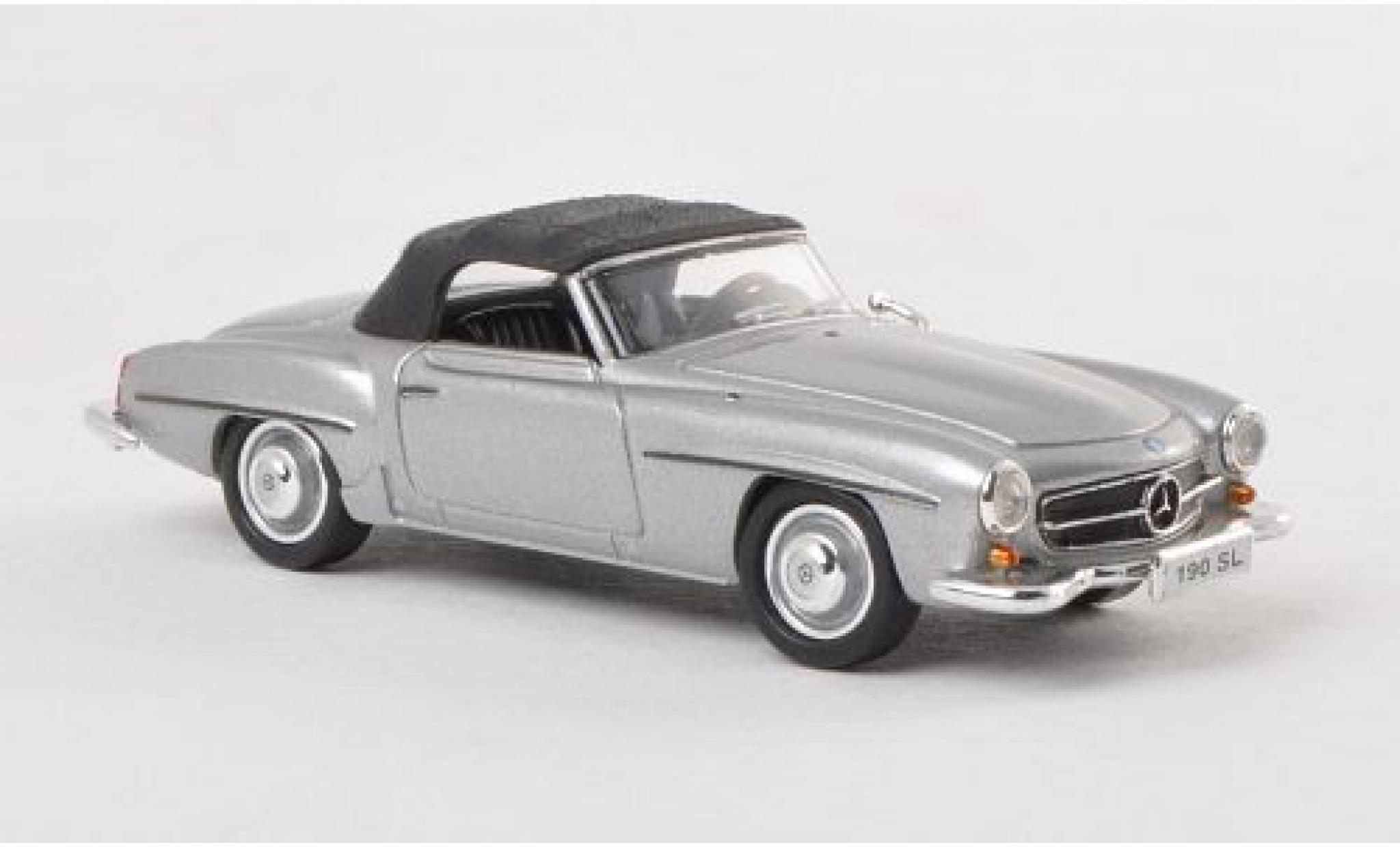 Mercedes 190 1/87 Ricko SL (W121 BII) grijs modelauto