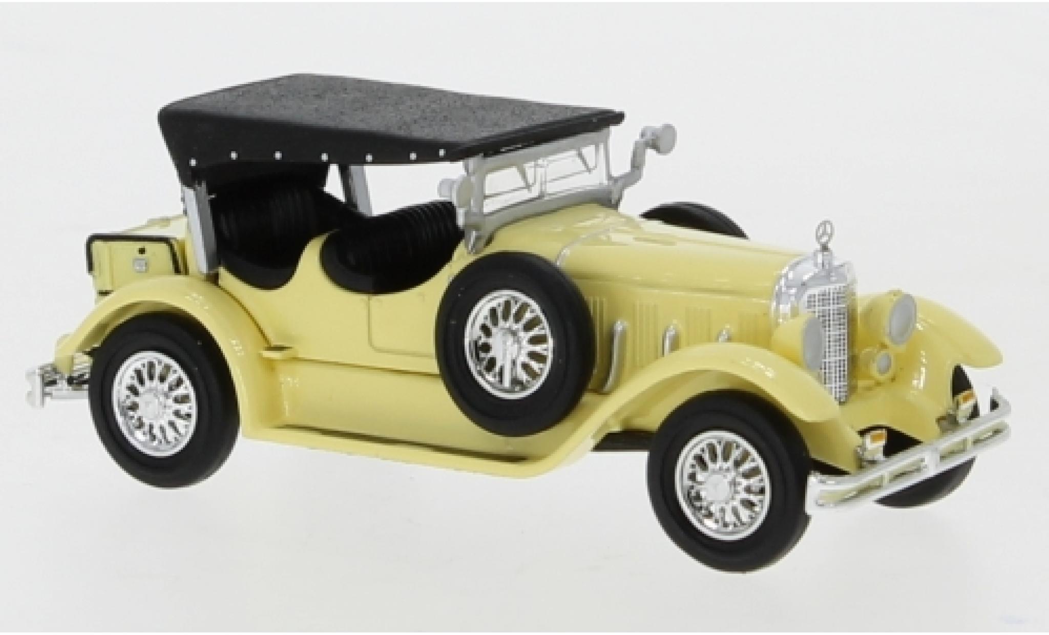 Mercedes Classe S 1/87 Ricko 630K geel 1927 Verdeck ferm&eacute; modelauto