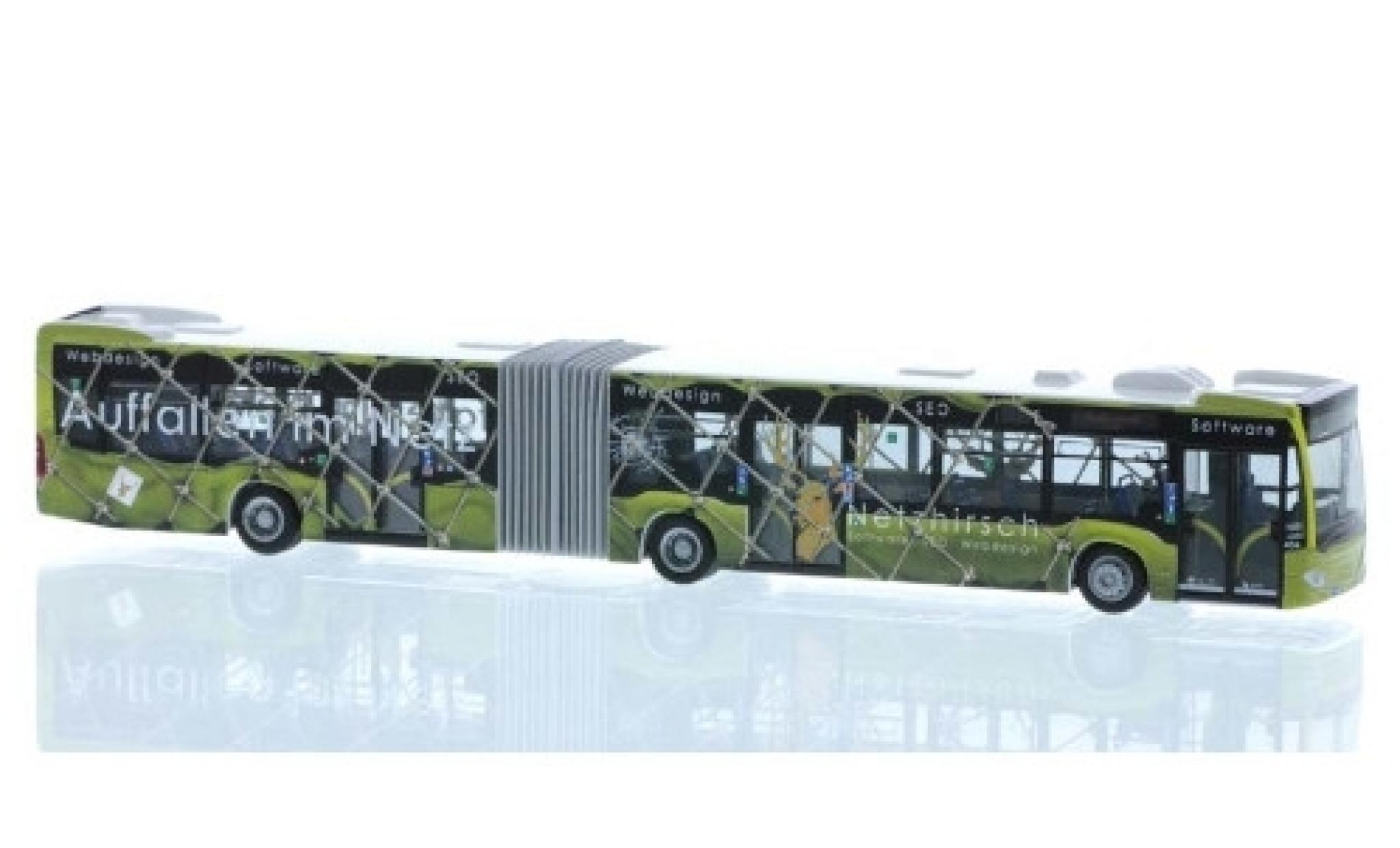 Mercedes Citaro 1/87 Rietze G Stadtverkehr L&uuml;beck - Netzhirsch 2012 modelauto