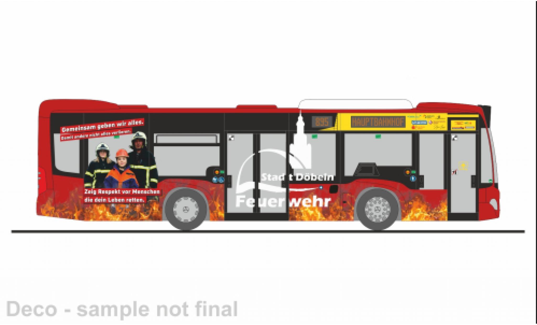 Mercedes Citaro 1/87 Rietze K 2012 Regiobus Mittelsachsen - FW D&ouml;beln 1:87 modelauto