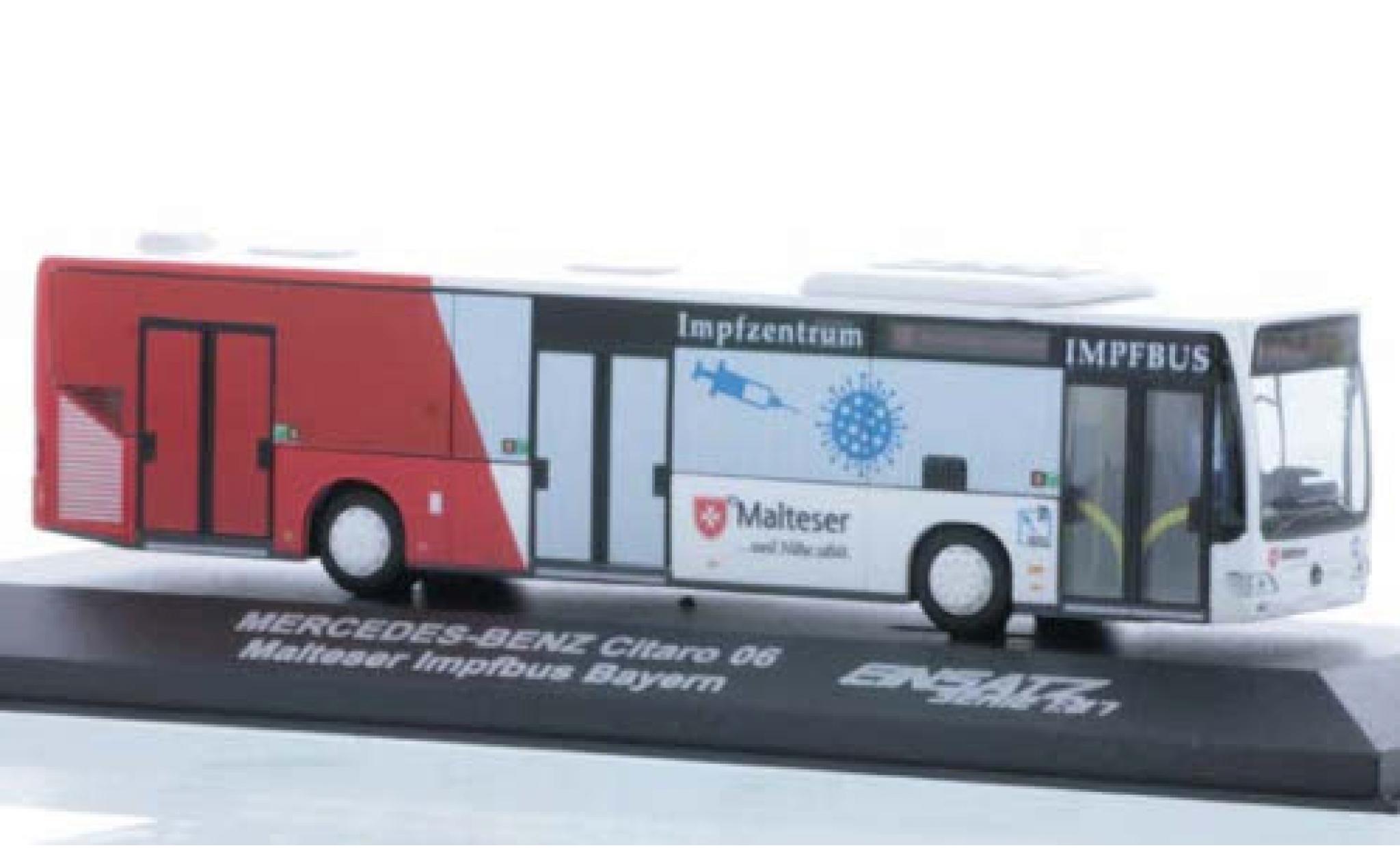 Mercedes Citaro 1/87 Rietze Malteser Impfbus Bayern 2006 Einsatzserie 1:87 modelauto