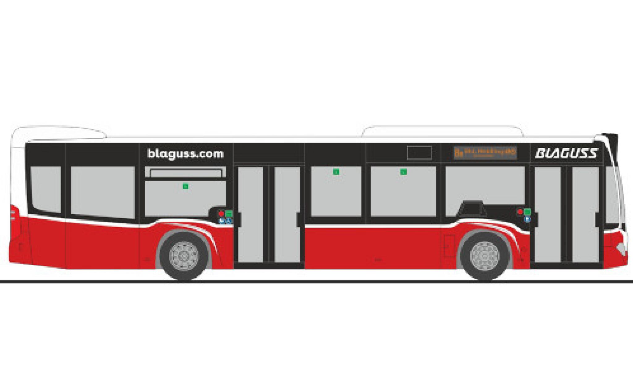 Mercedes Citaro 1/87 Rietze Blaguss 2015 modelauto