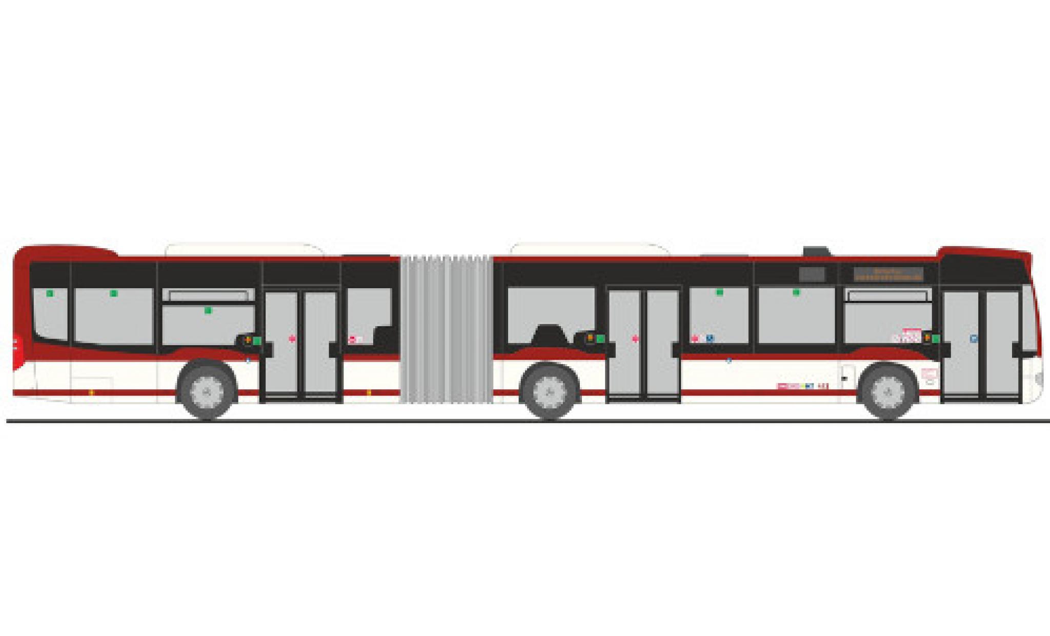 Mercedes Citaro 1/87 Rietze G EVAG Erfurt 2012 modelauto