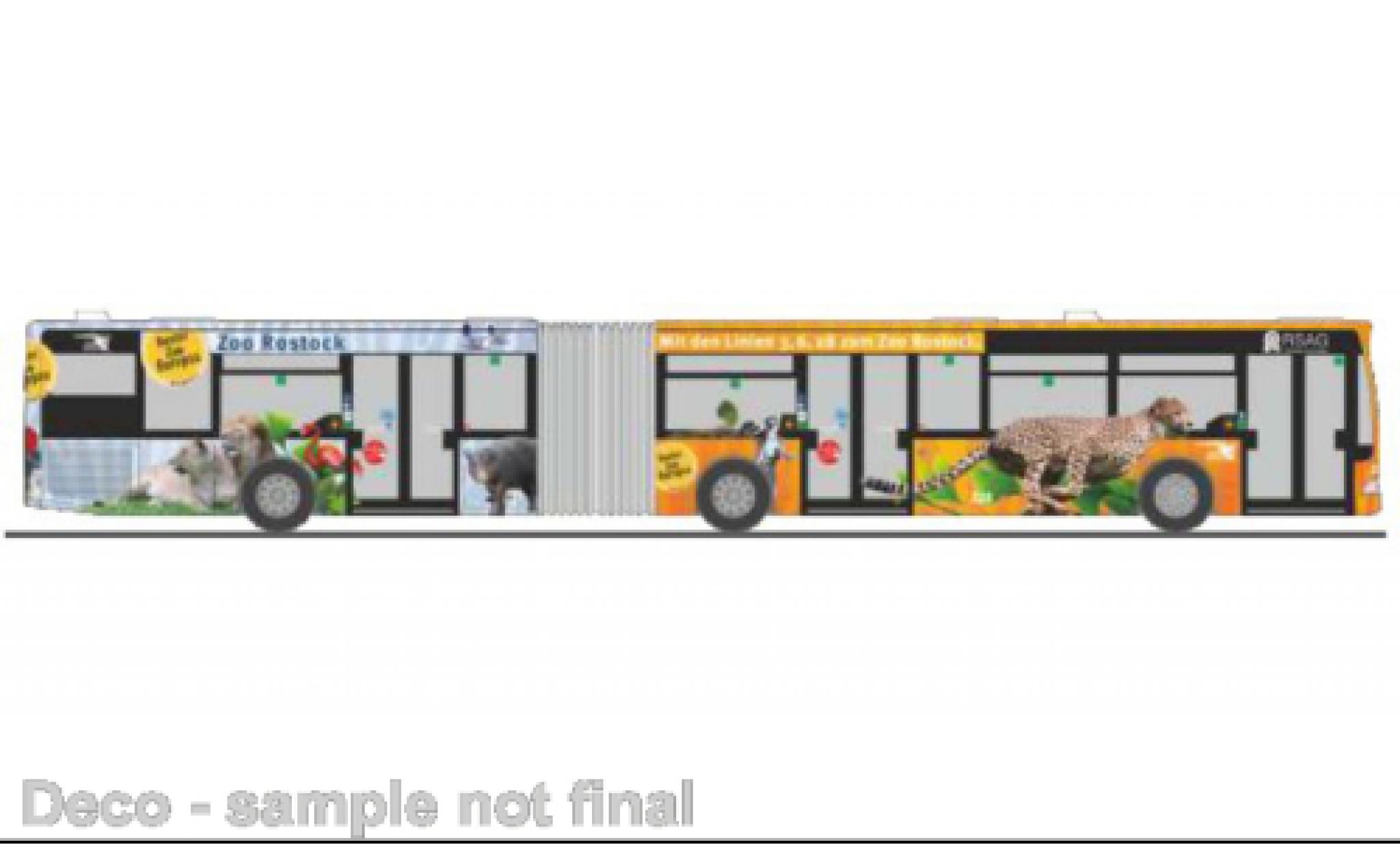 Mercedes Citaro 1/87 Rietze G RSAG - Zoo Rostock modelauto