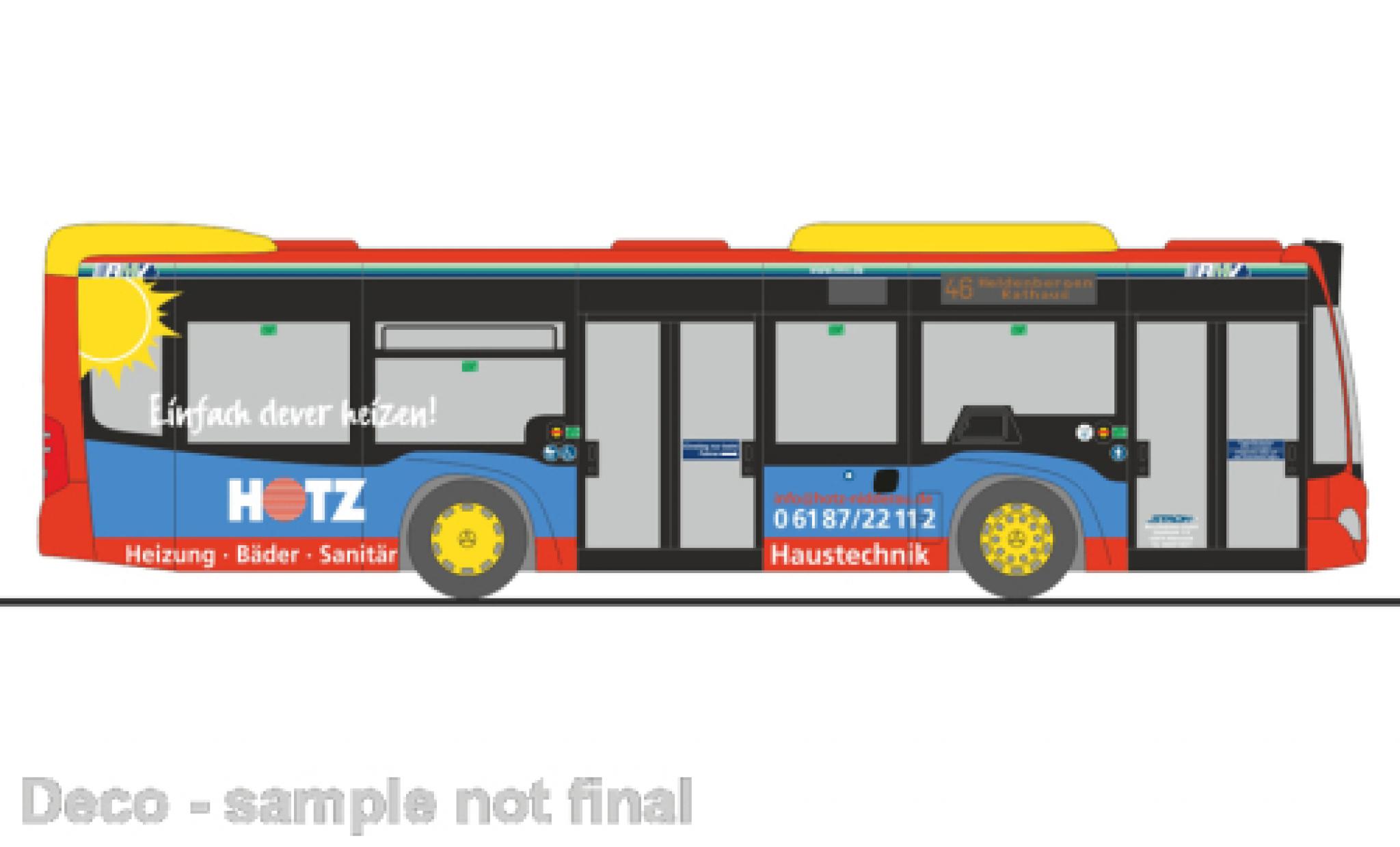 Mercedes Citaro 1/87 Rietze K Stroh bus-Verkehr Altenstadt 2015 modelauto