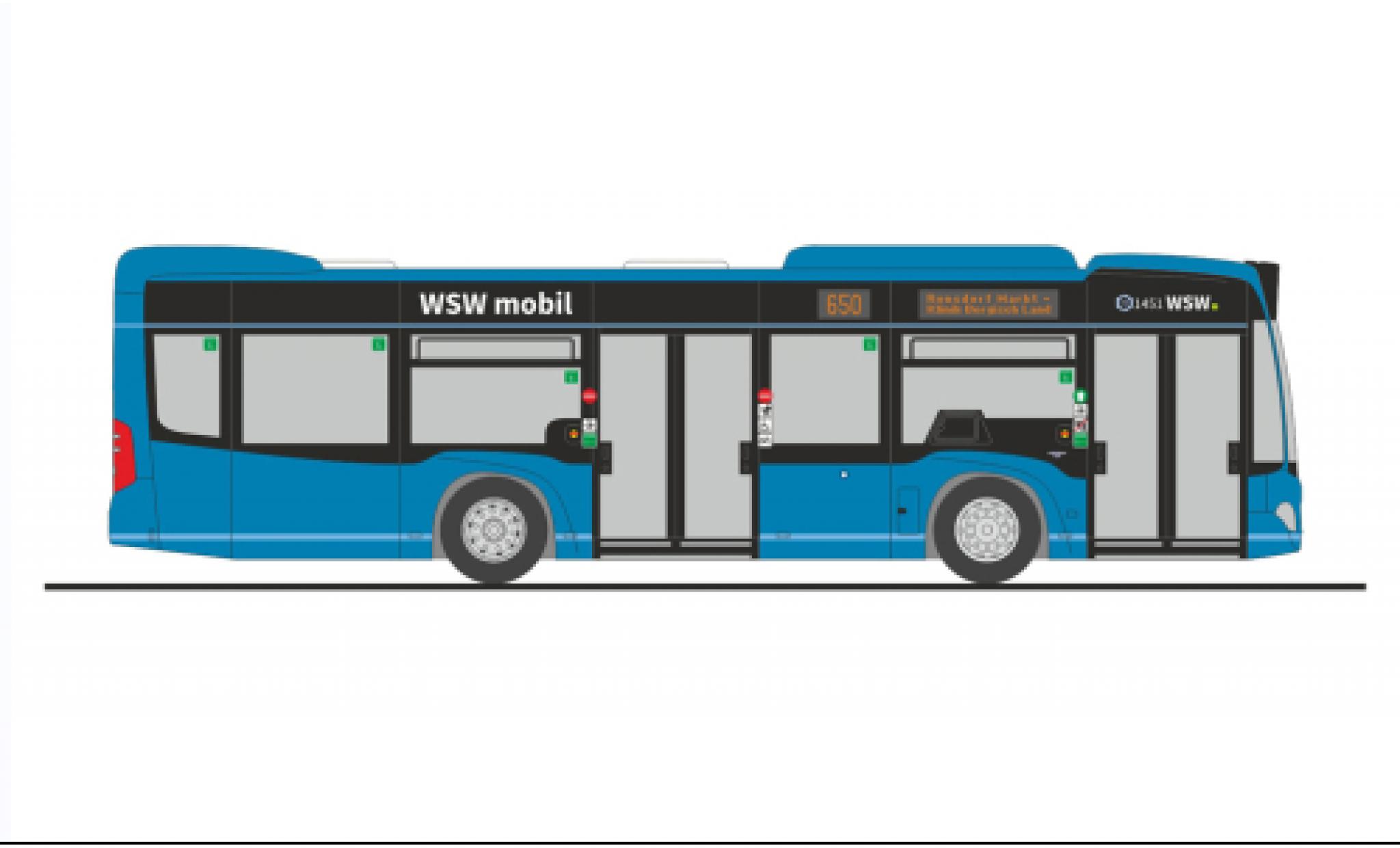 Mercedes Citaro 1/87 Rietze K WSW mobil Wuppertal 2012 modelauto