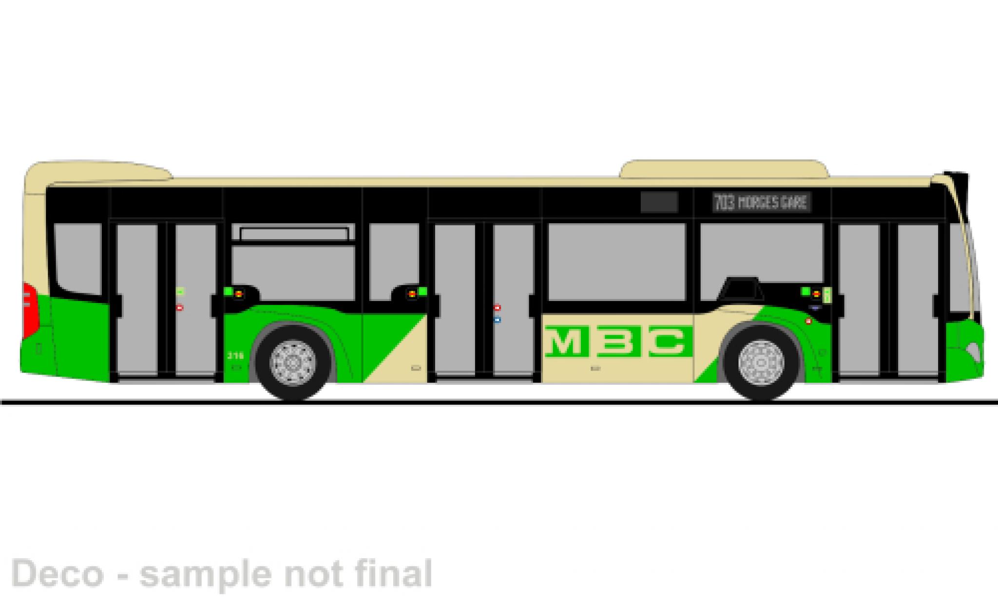 Mercedes Citaro 1/87 Rietze MBC (CH) 2015 modelauto