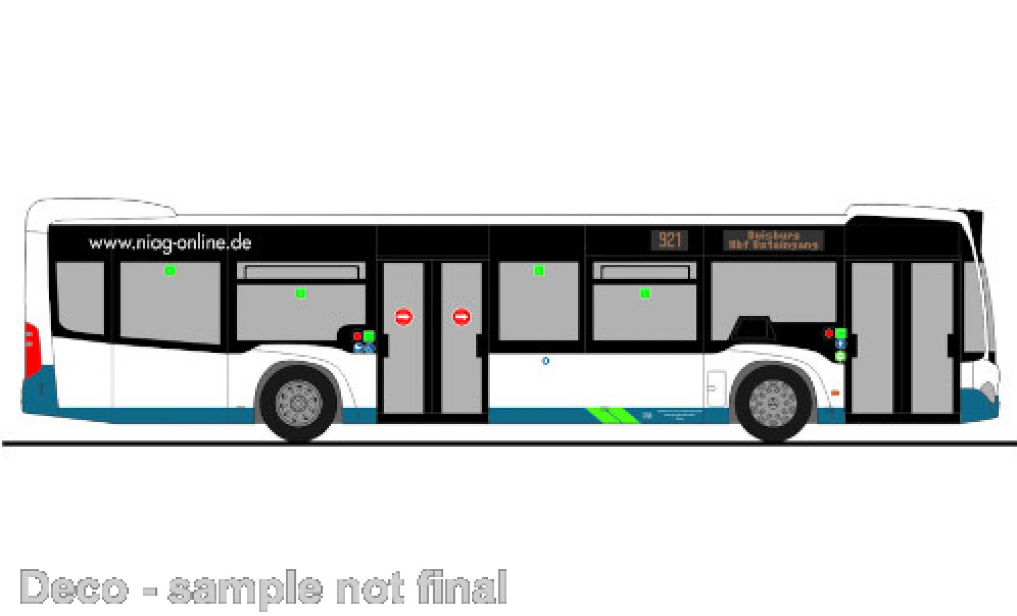 Mercedes Citaro 1/87 Rietze Niag - Moers 2012 modelauto