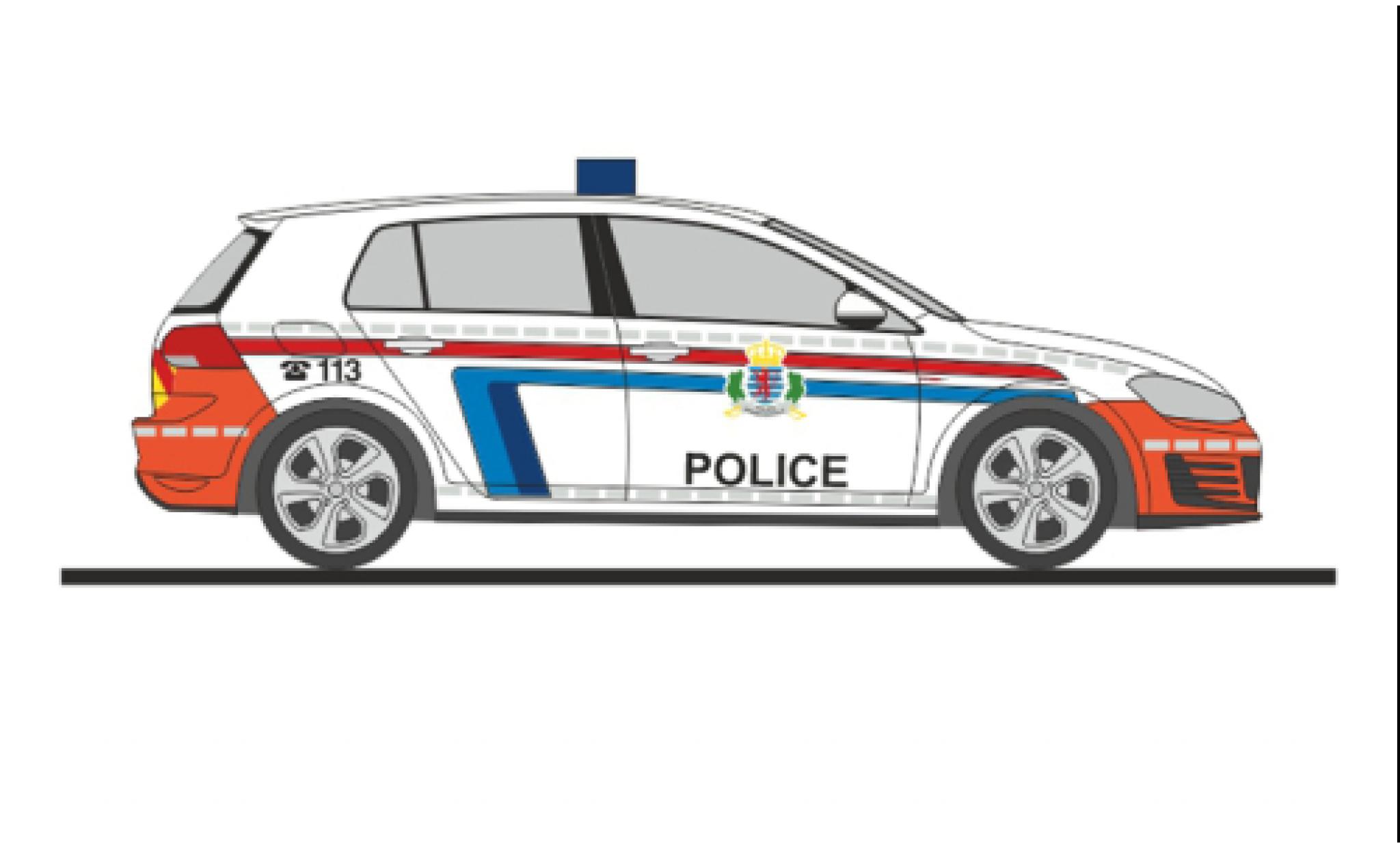 Volkswagen Golf 1/87 Rietze VII GTI Politie (LU) modelauto