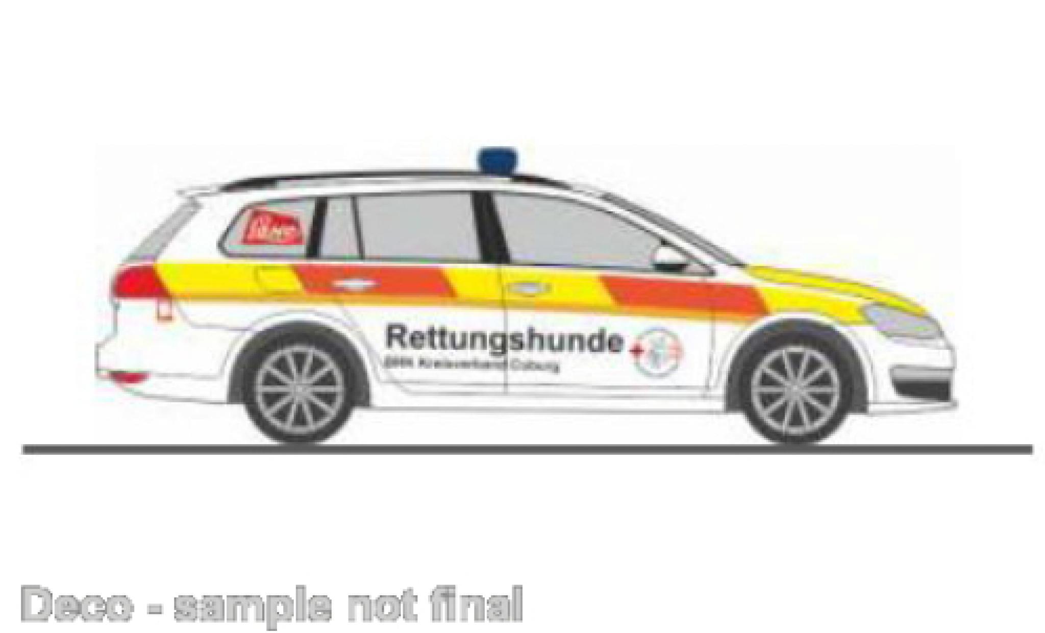 Volkswagen Golf 1/87 Rietze VII Variant Rettungshundestaffel Coburg modelauto