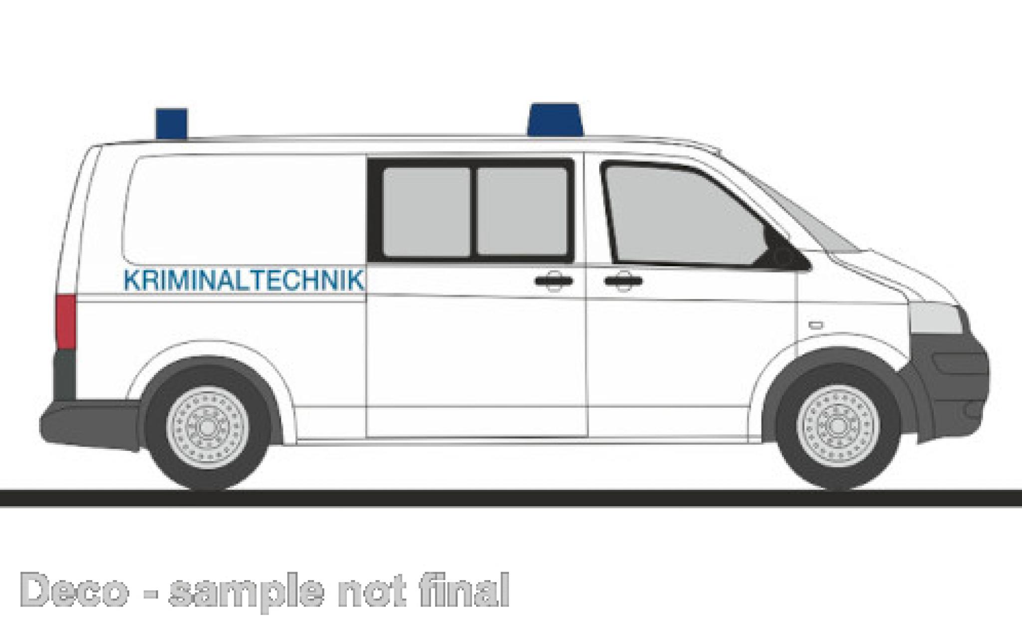 Volkswagen T5 1/87 Rietze Kriminaltechnik 2010 modelauto