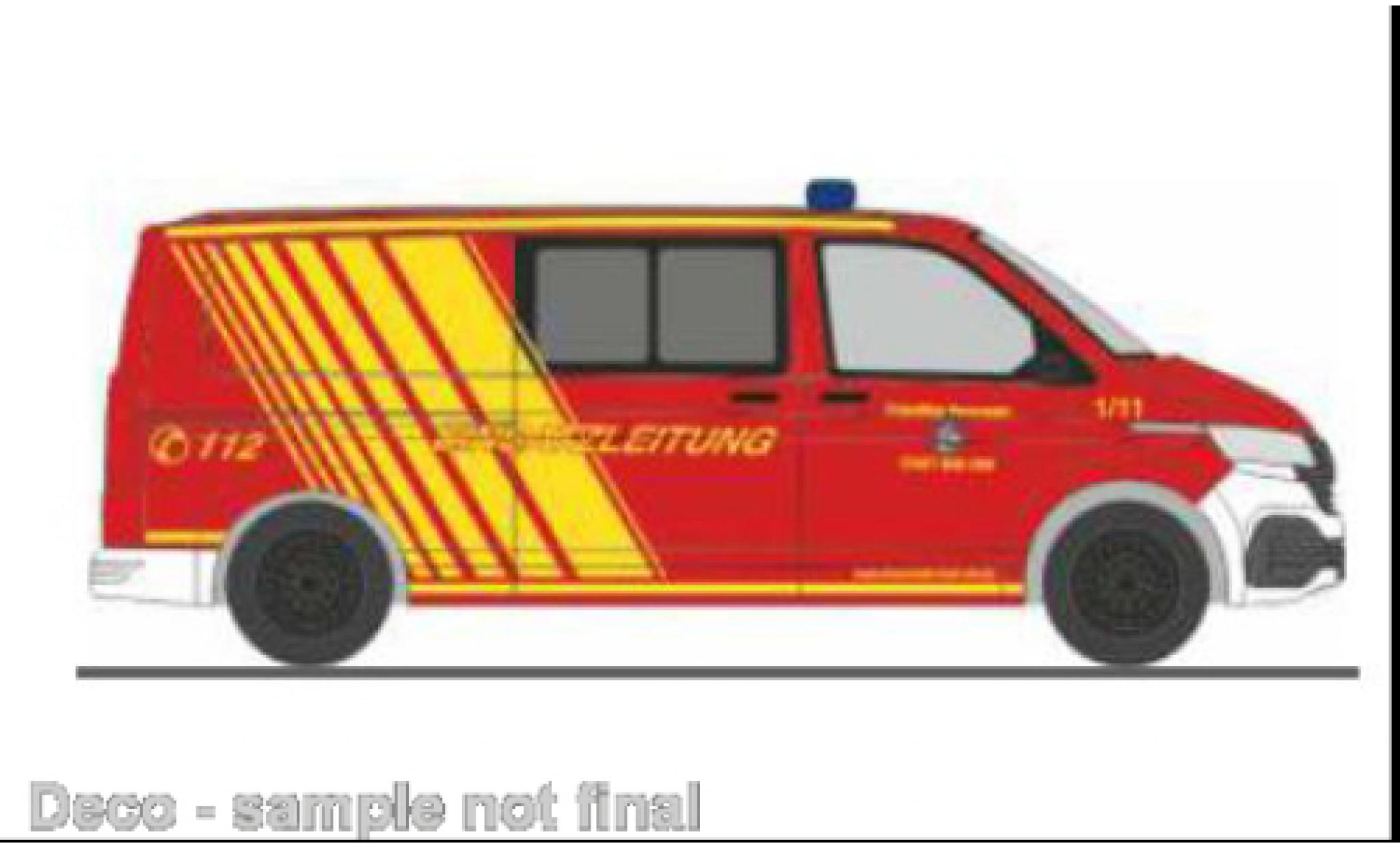 Volkswagen T6 1/87 Rietze .1 brandweer Bad Orb modelauto