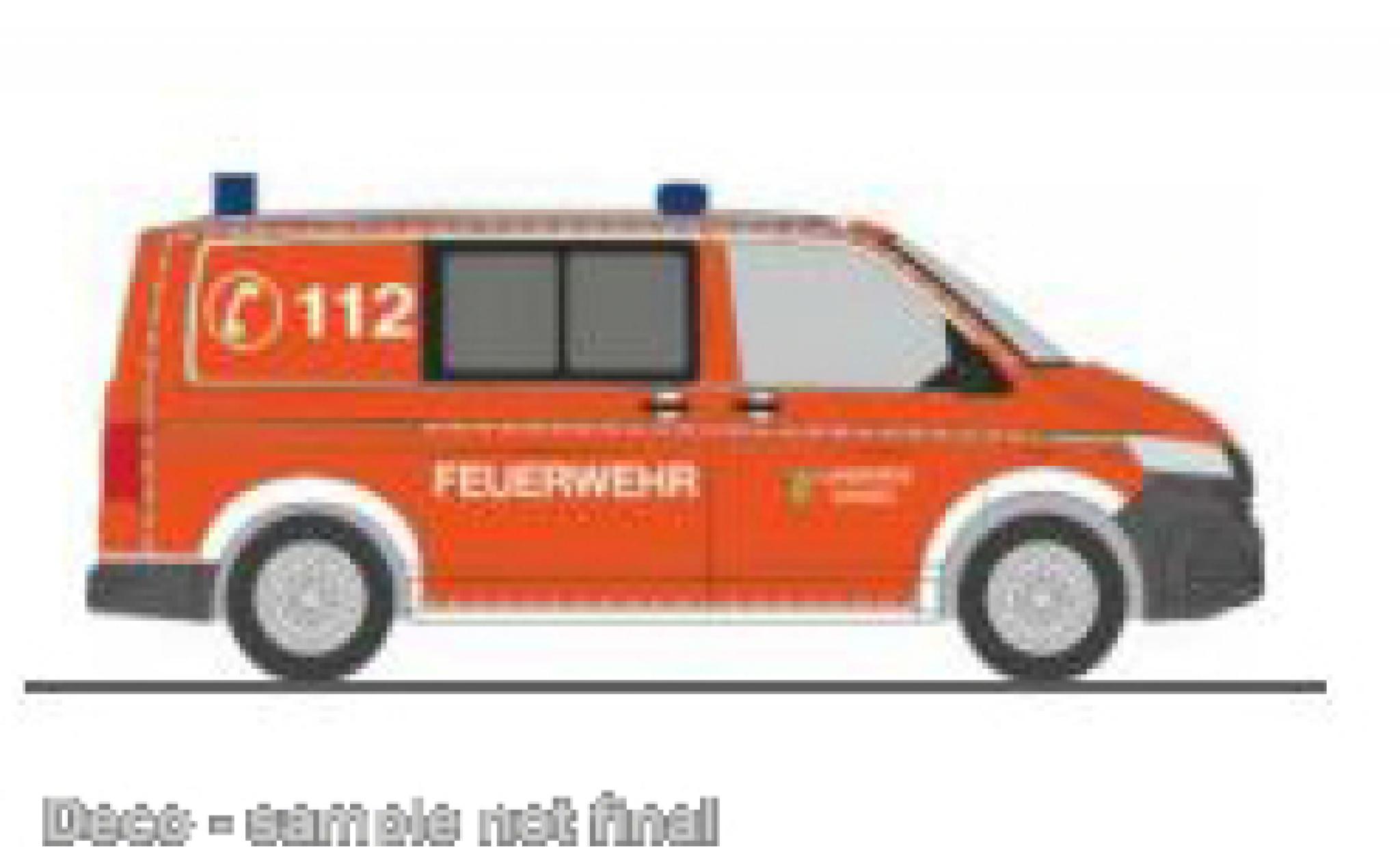 Volkswagen T6 1/87 Rietze .1 brandweer Landkreis Kassel modelauto