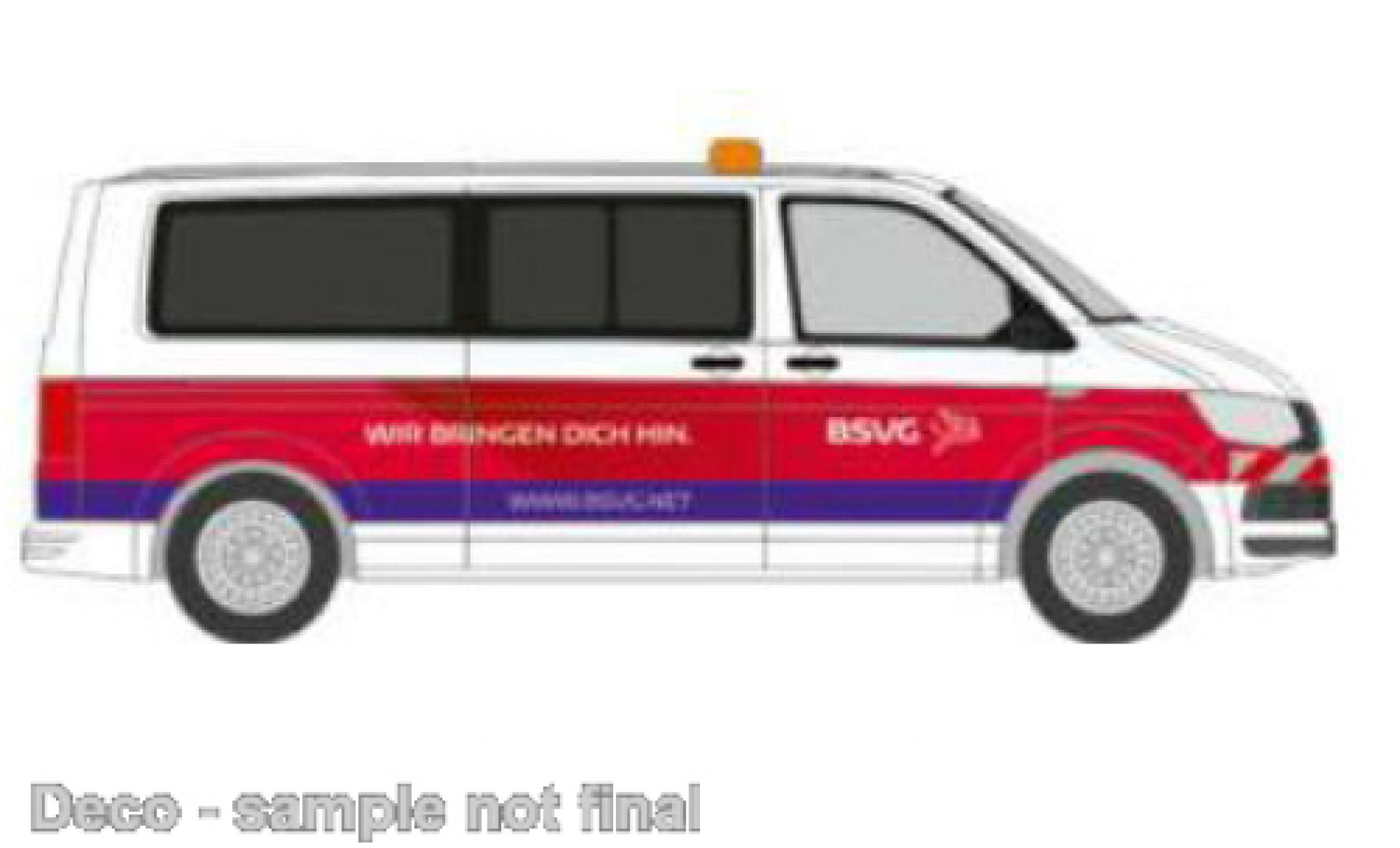 Volkswagen T6 1/87 Rietze bus Braunschweiger Verkehrs SARL modelauto