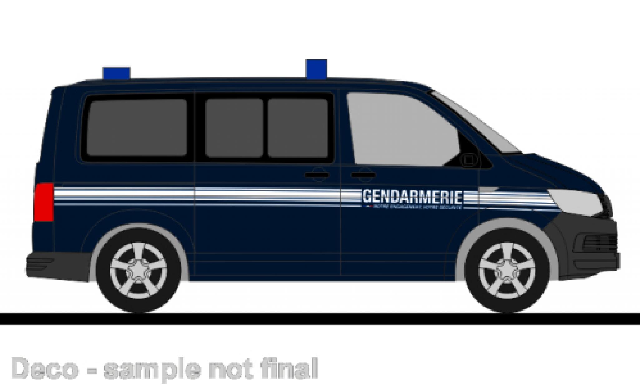 Volkswagen T6 1/87 Rietze bus Secours en Montagne (FR) modelauto