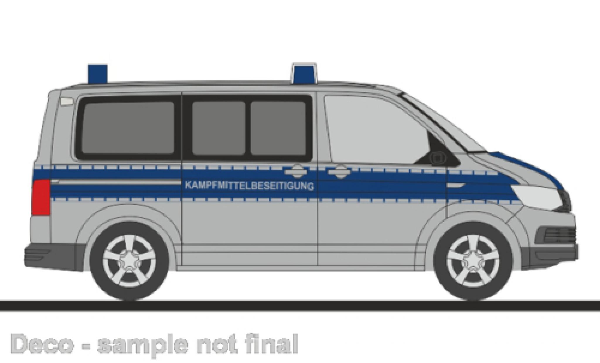 Volkswagen T6 1/87 Rietze Neutralisation des explosifs Basse-Saxe modelauto
