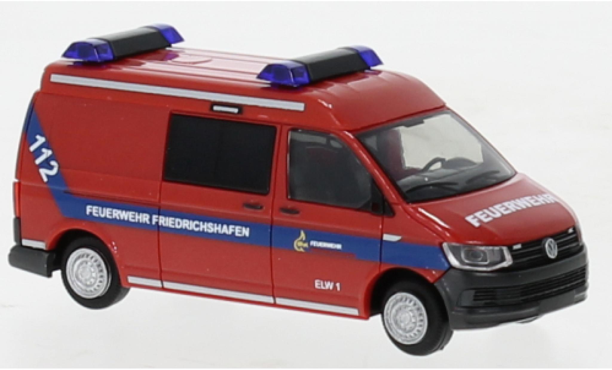Volkswagen T6 1/87 Rietze brandweer Friedrichshafen modelauto