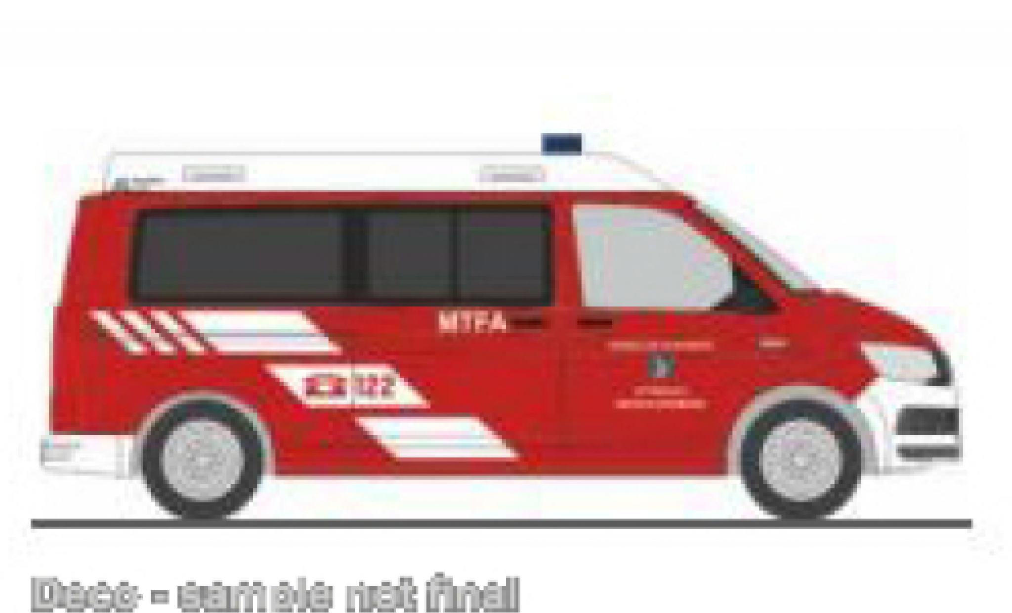 Volkswagen T6 1/87 Rietze brandweer Ottmanach (AT) modelauto