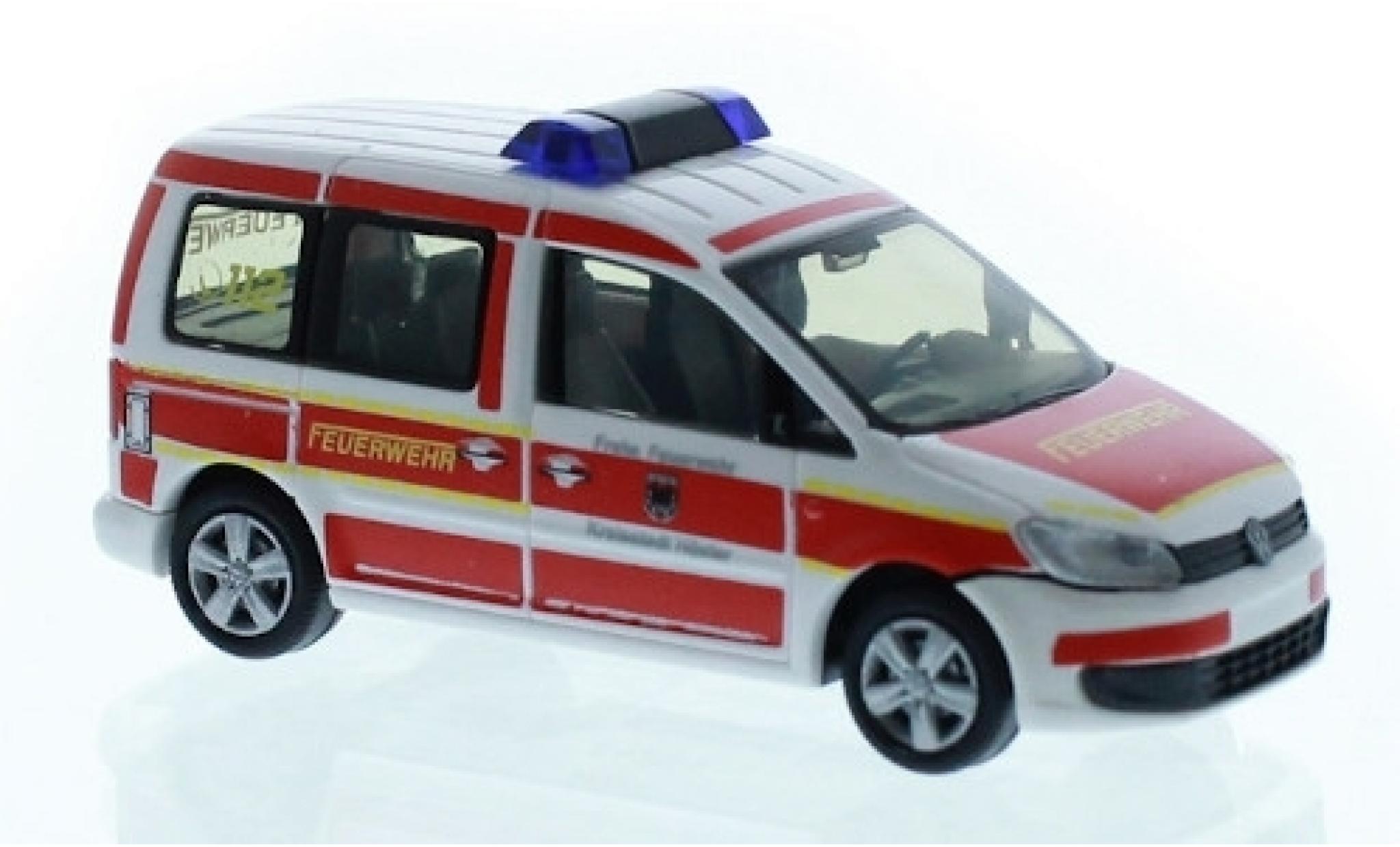 Volkswagen Caddy 1/87 Rietze Brandweer H&ouml;xter 2011 modelauto