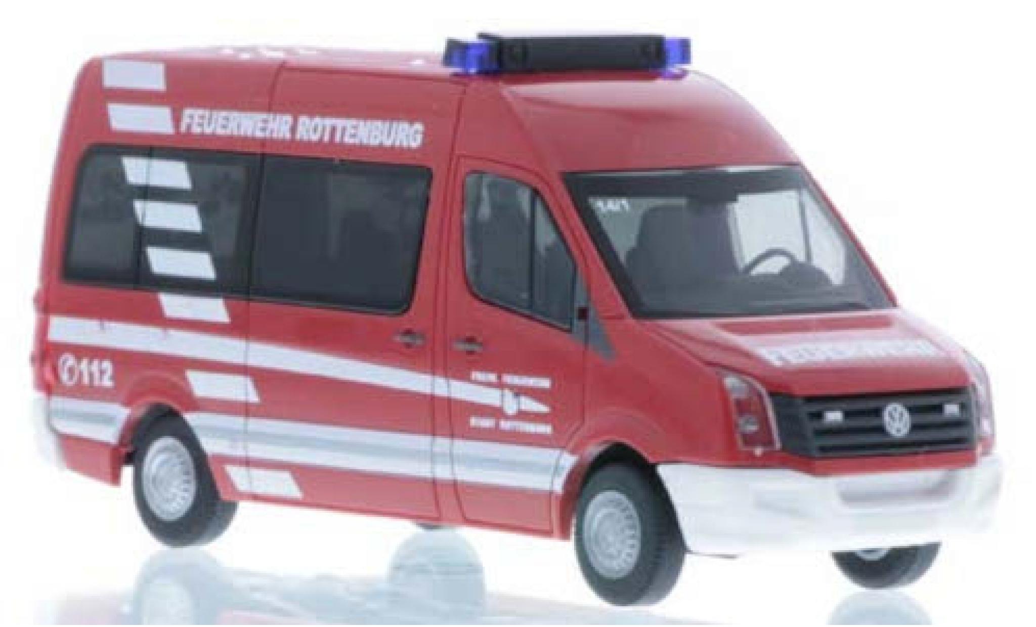 Volkswagen Crafter 1/87 Rietze Bus Brandweer Rottenburg 2011 modelauto