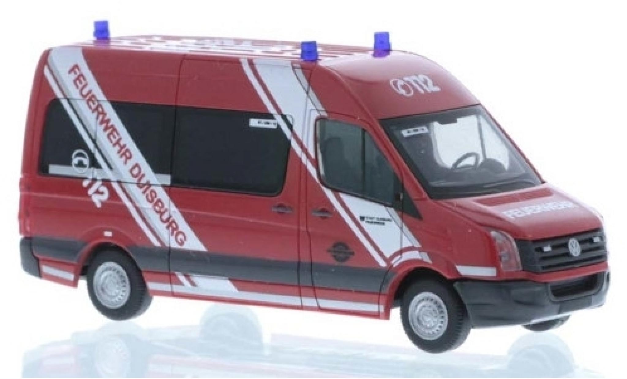 Volkswagen Crafter 1/87 Rietze Brandweer Duisburg 2011 modelauto