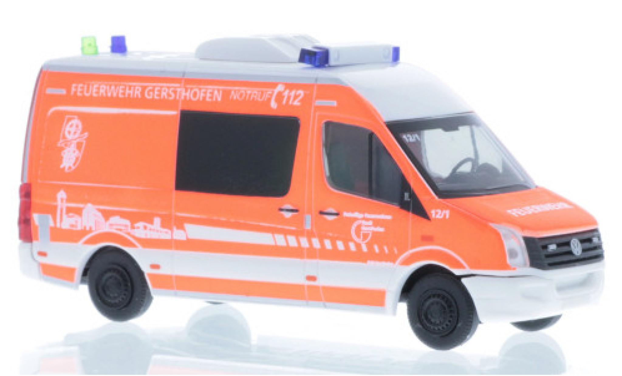 Volkswagen Crafter 1/87 Rietze Brandweer Gersthofen modelauto