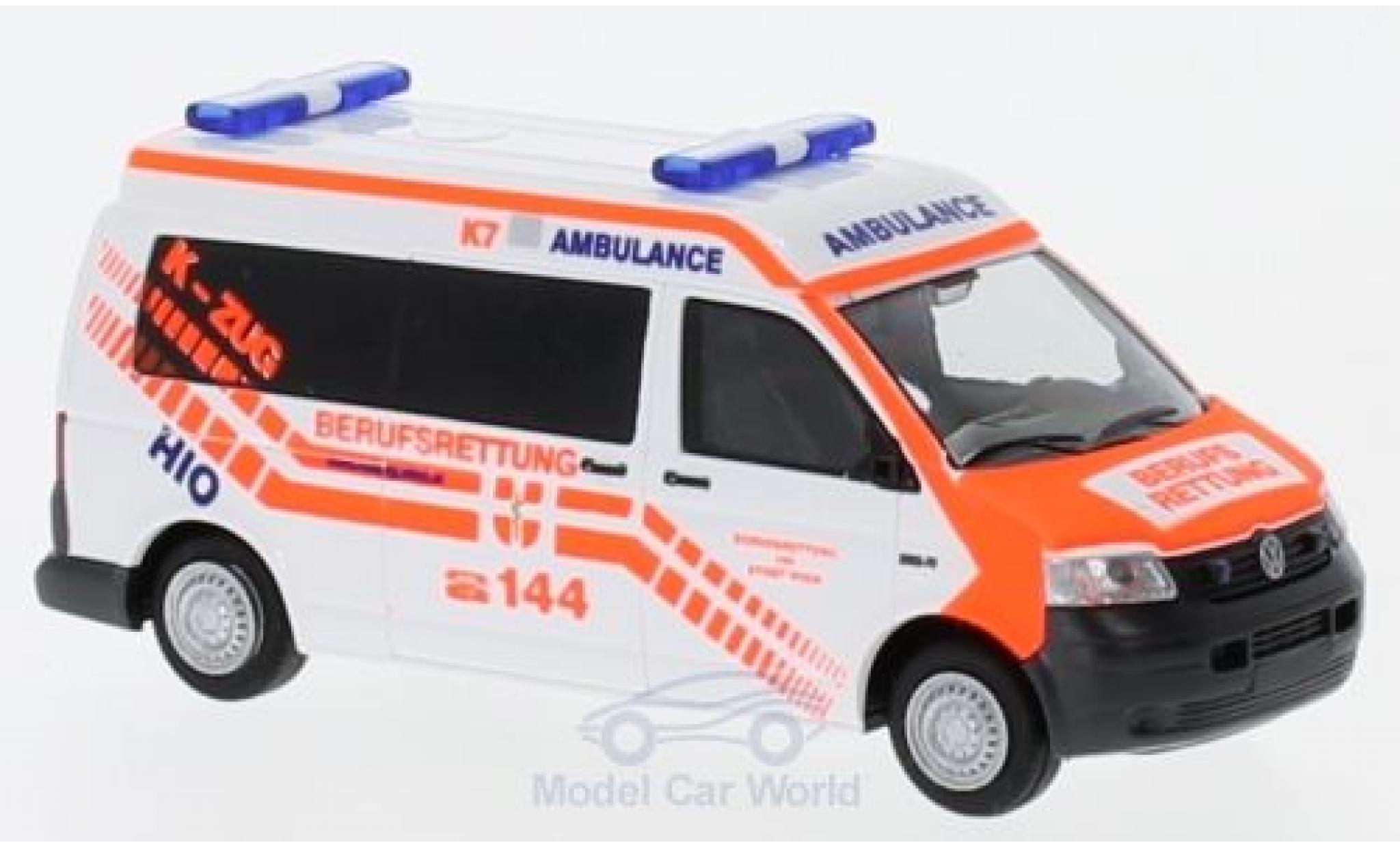 Volkswagen T5 1/87 Rietze Berufsrettung Wien (A) 2003 modelauto