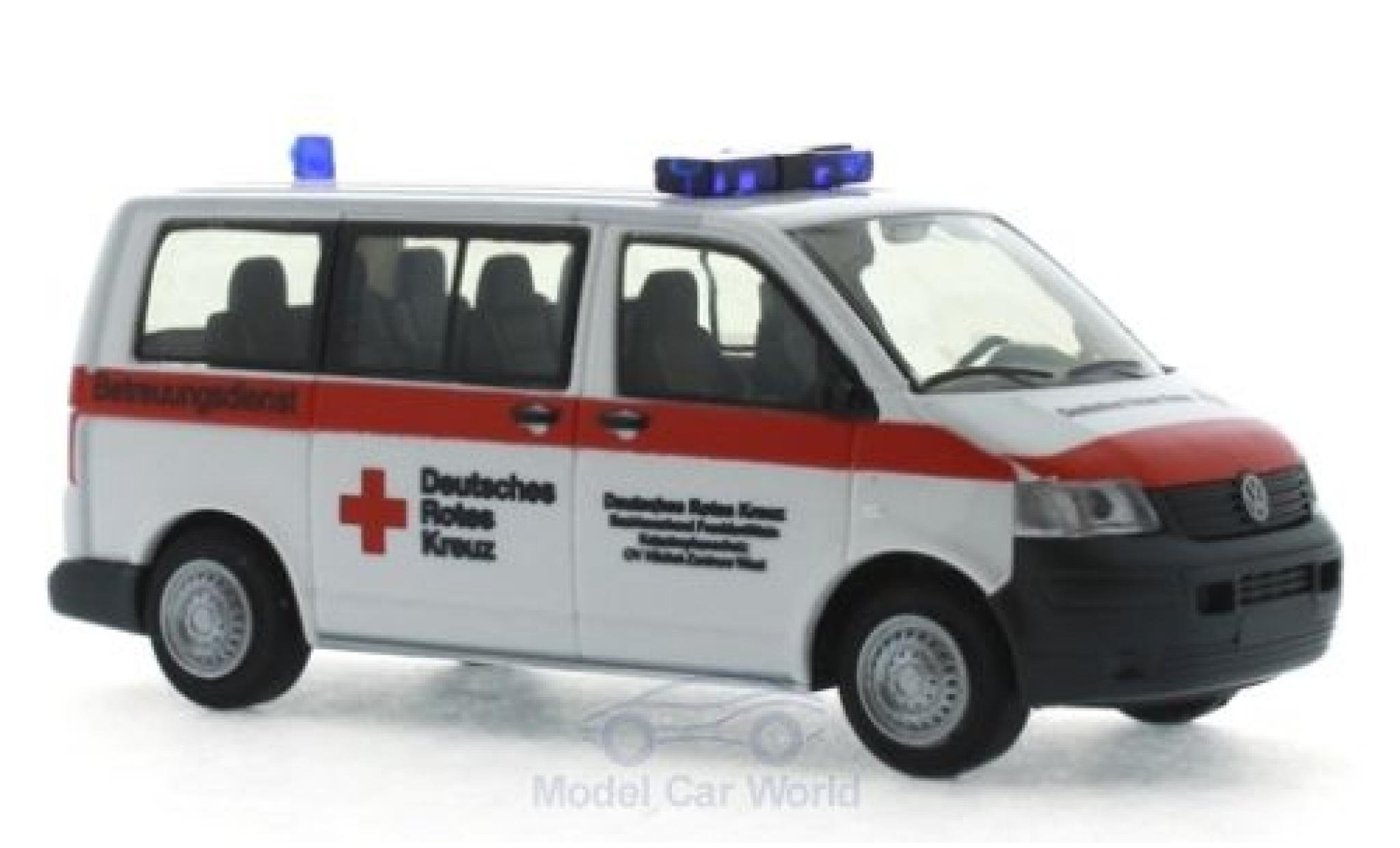 Volkswagen T5 1/87 Rietze Bus DRK Frankfurt 2003 modelauto