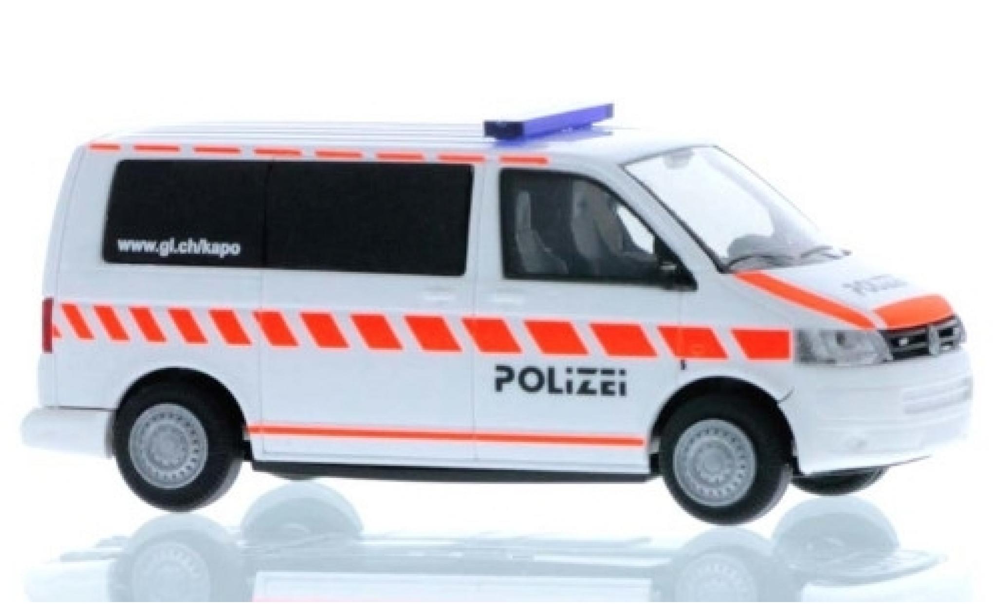 Volkswagen T5 1/87 Rietze Bus Kantonspolizei Glarus 2010 modelauto