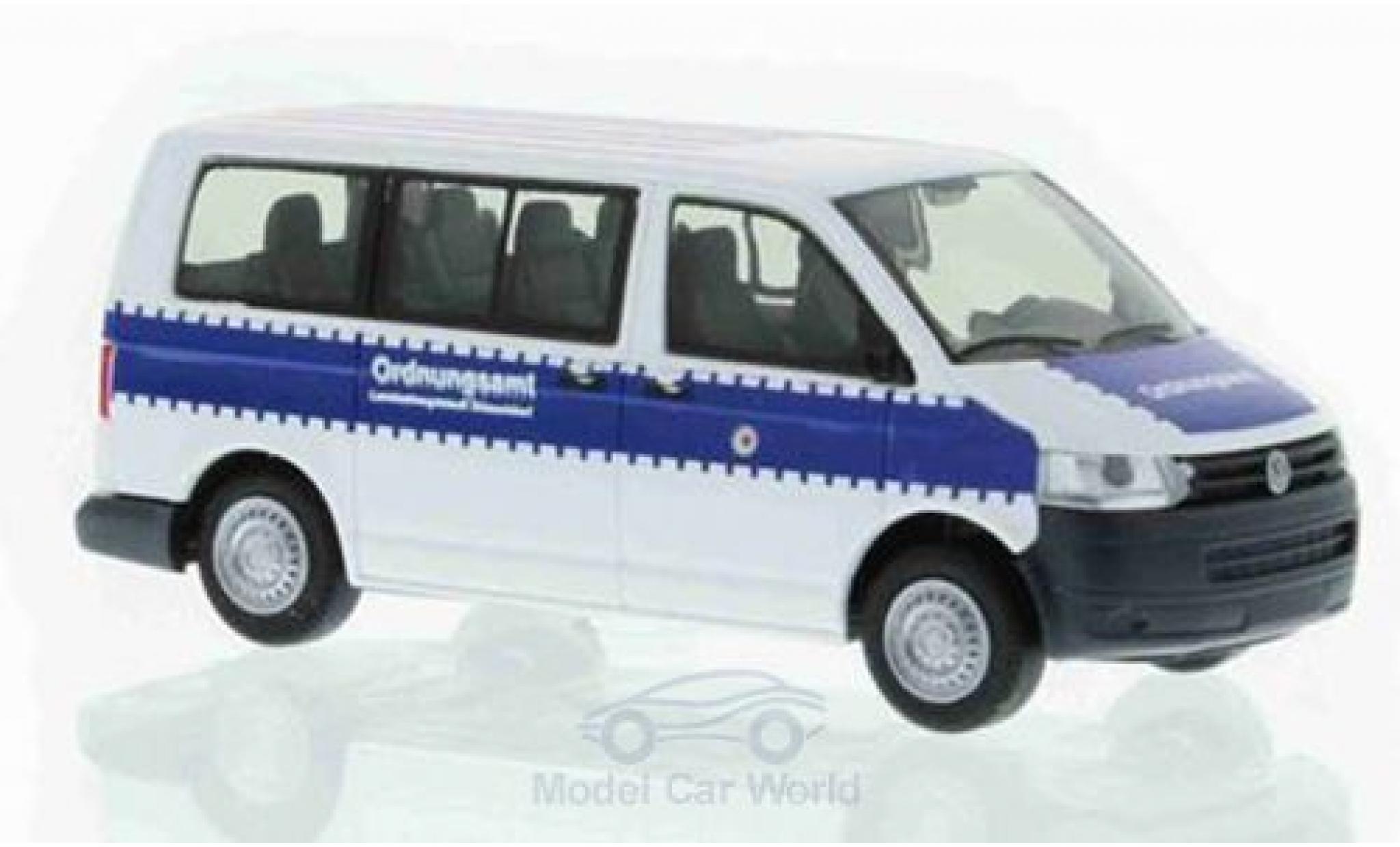 Volkswagen T5 1/87 Rietze Bus Ordnungsamt D&uuml;sseldorf 2010 modelauto