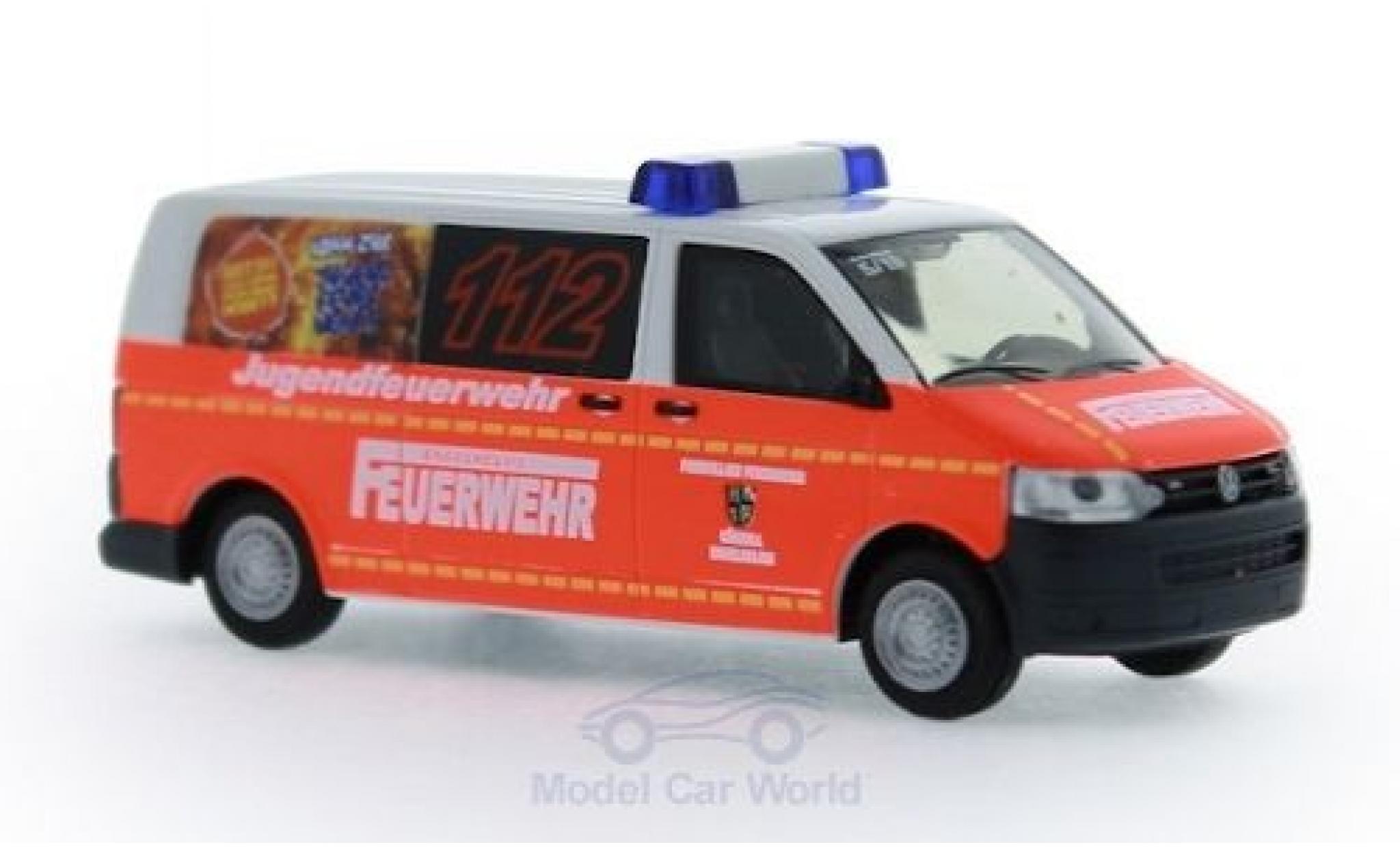 Volkswagen T5 1/87 Rietze Brandweer K&uuml;nzell-Engelhelms 2010 modelauto