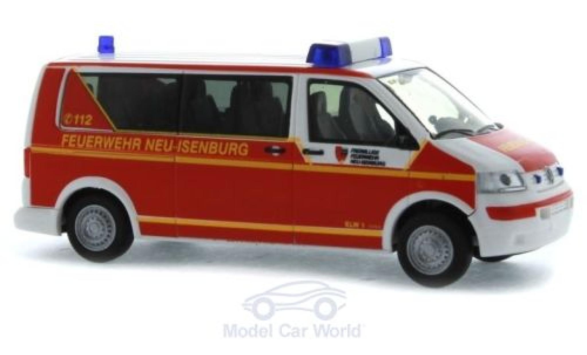 Volkswagen T5 1/87 Rietze Brandweer Neu-Isenburg 2003 modelauto