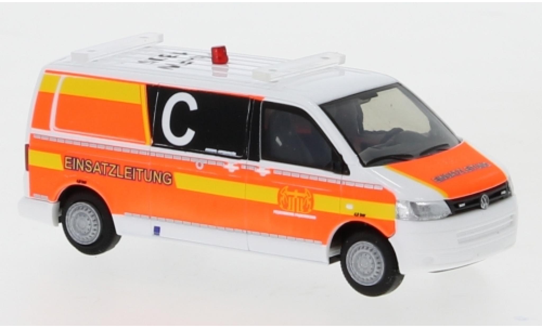 Volkswagen T5 1/87 Rietze Brandweer Paderborn 2010 Le contr&ocirc;le op&eacute;rationnel modelauto