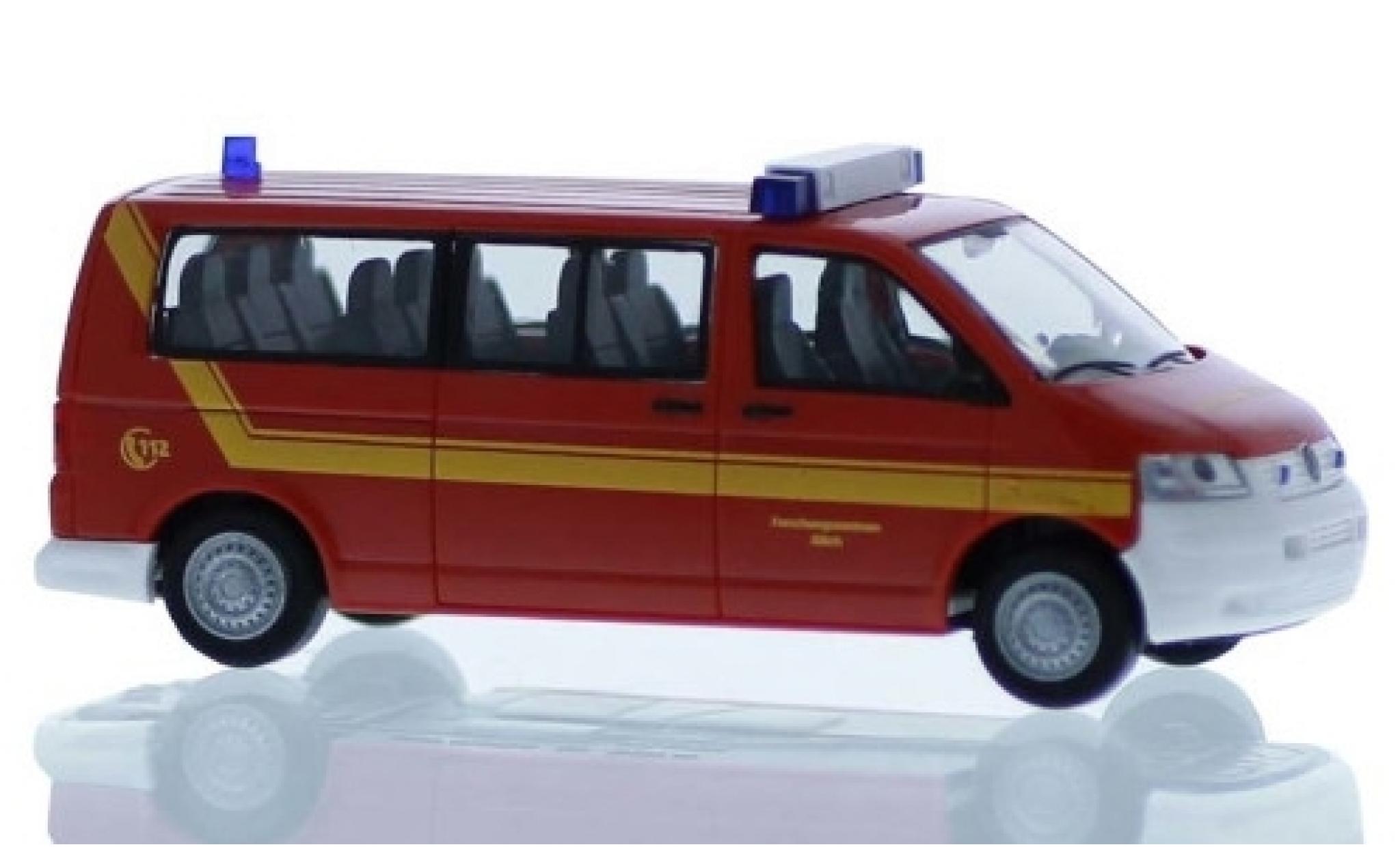 Volkswagen T5 1/87 Rietze Forschungszentrum J&uuml;lich - Werkfeuerwehr 2003 modelauto