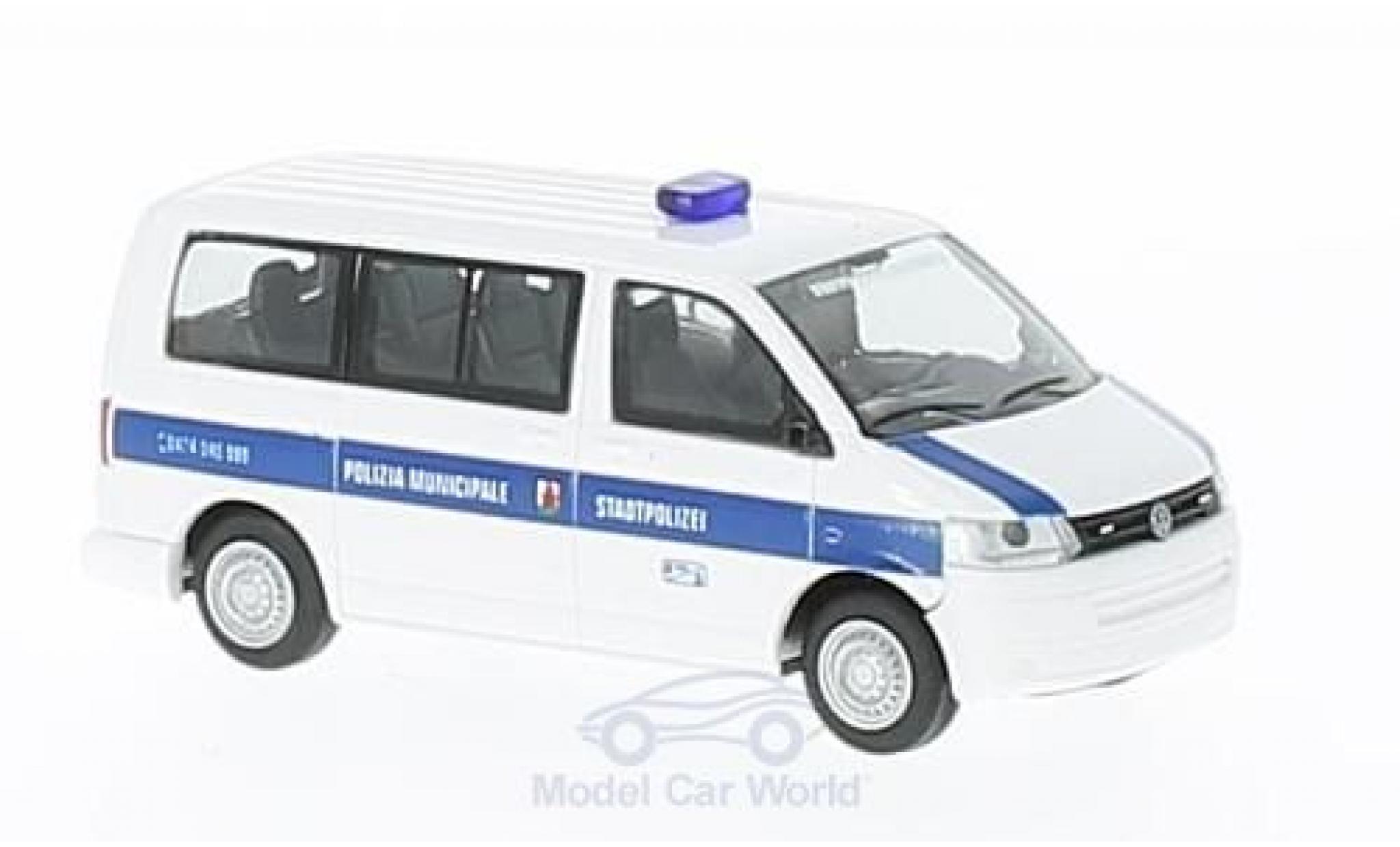Volkswagen T5 1/87 Rietze GP Polizia Municipale (IT) ohne Vitrine modelauto