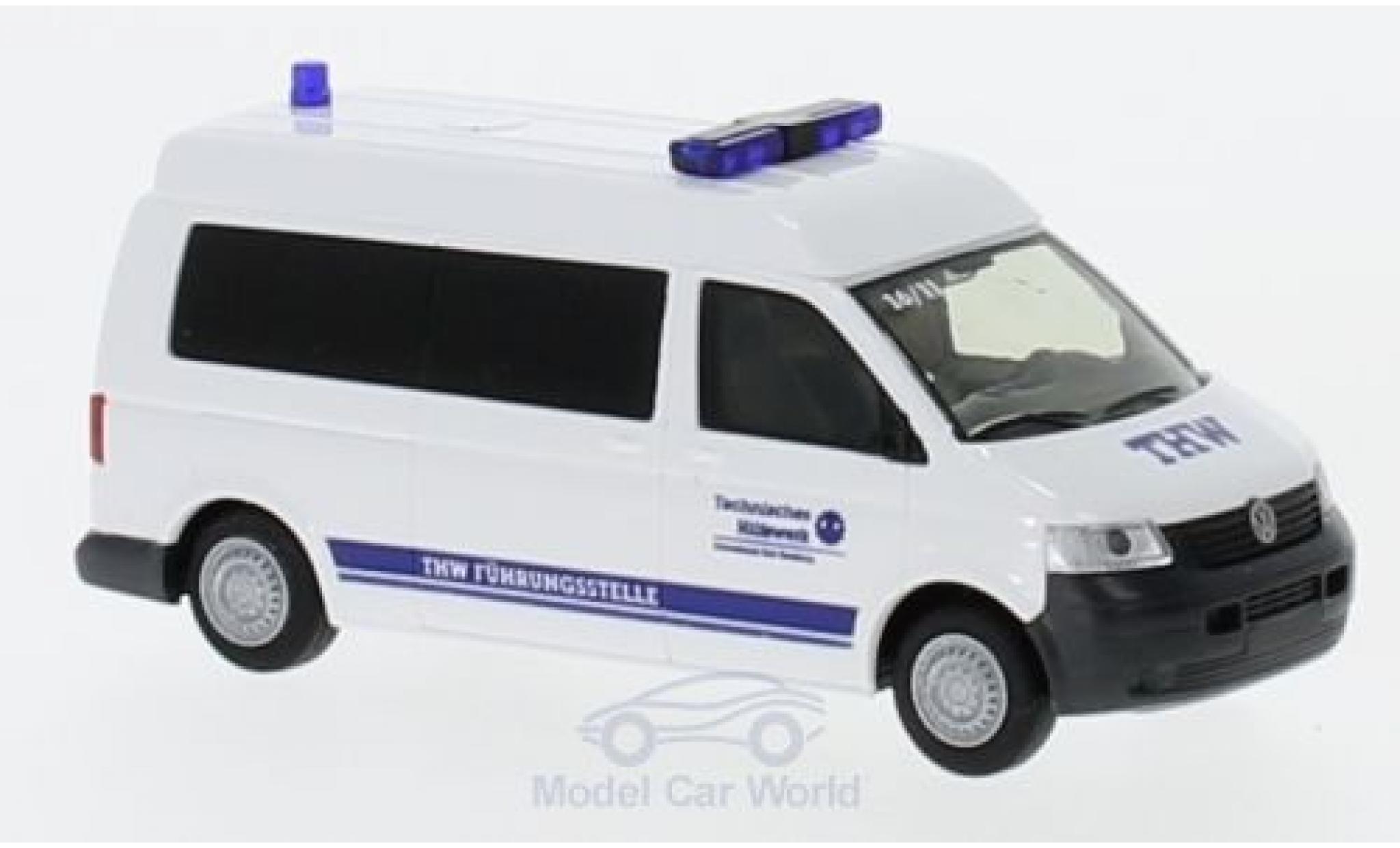 Volkswagen T5 1/87 Rietze Hochdach Bus THW Bad Homburg 2003 modelauto