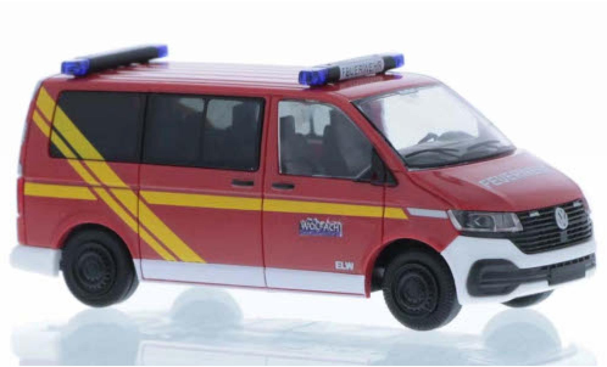 Volkswagen T6 1/87 Rietze .1 Brandweer Wolfach court- empattement modelauto