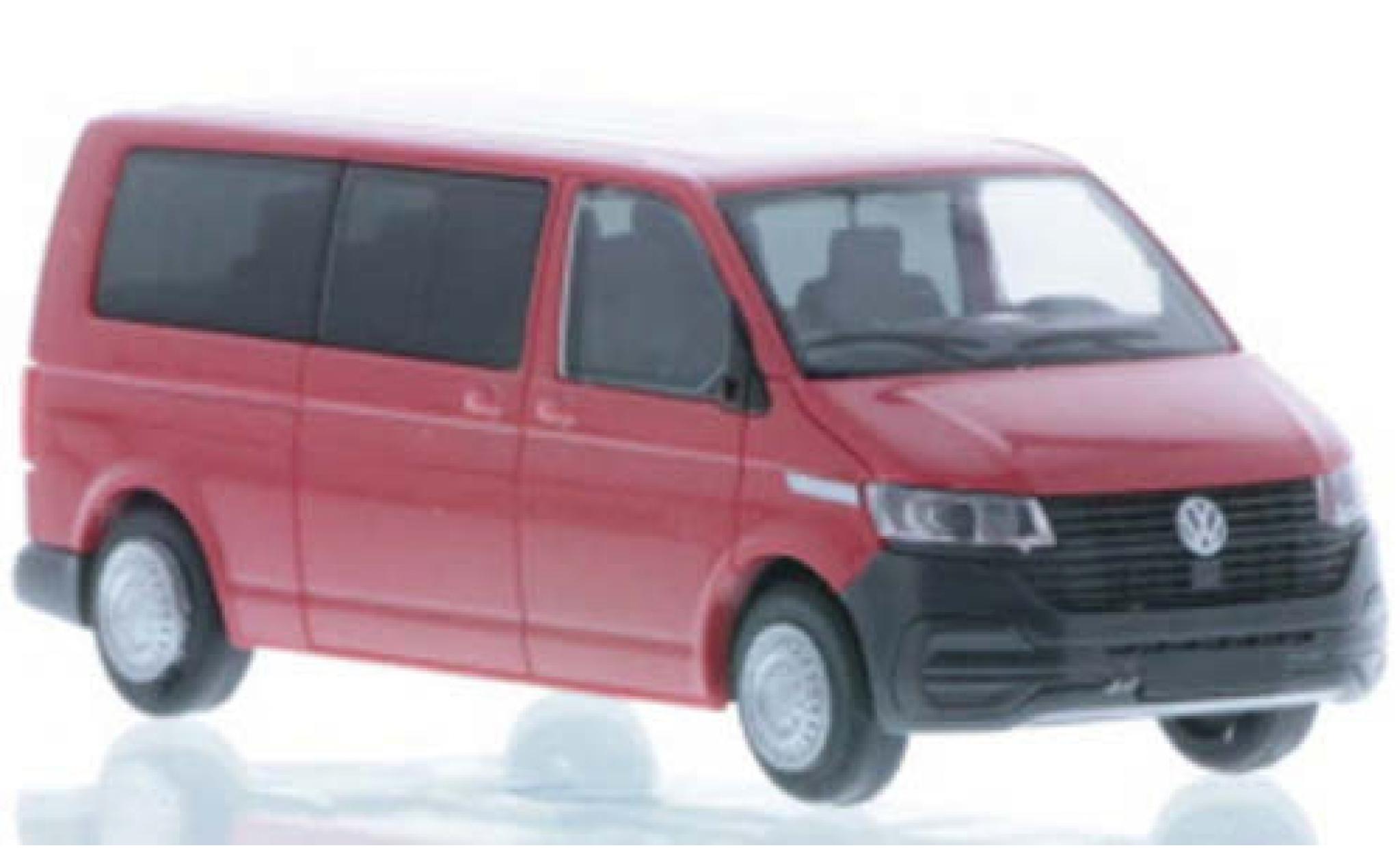 Volkswagen T6 1/87 Rietze .1 LR Bus FD rood modelauto