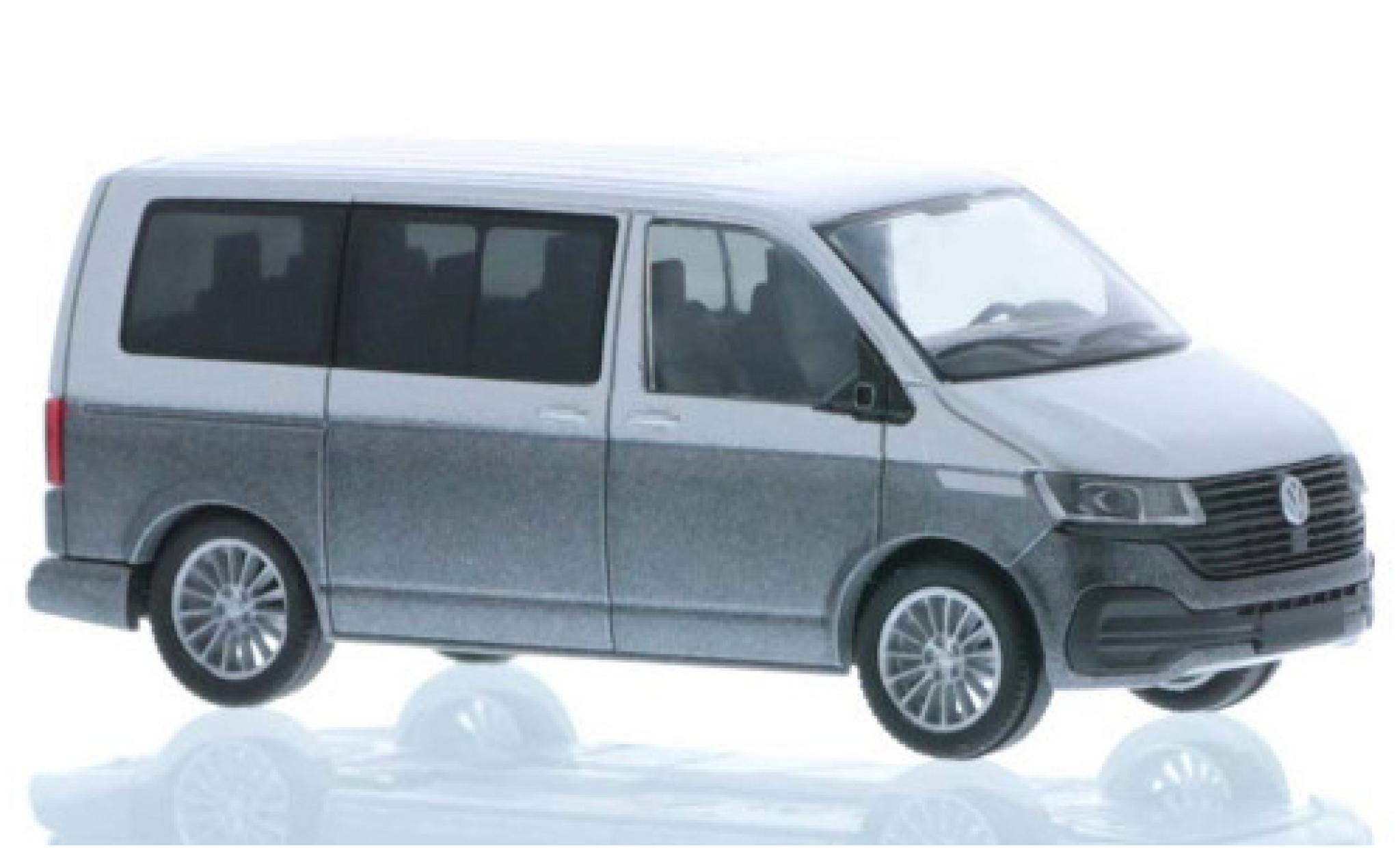 Volkswagen T6 1/87 Rietze .1 grijs/metallic grijs court- empattement modelauto